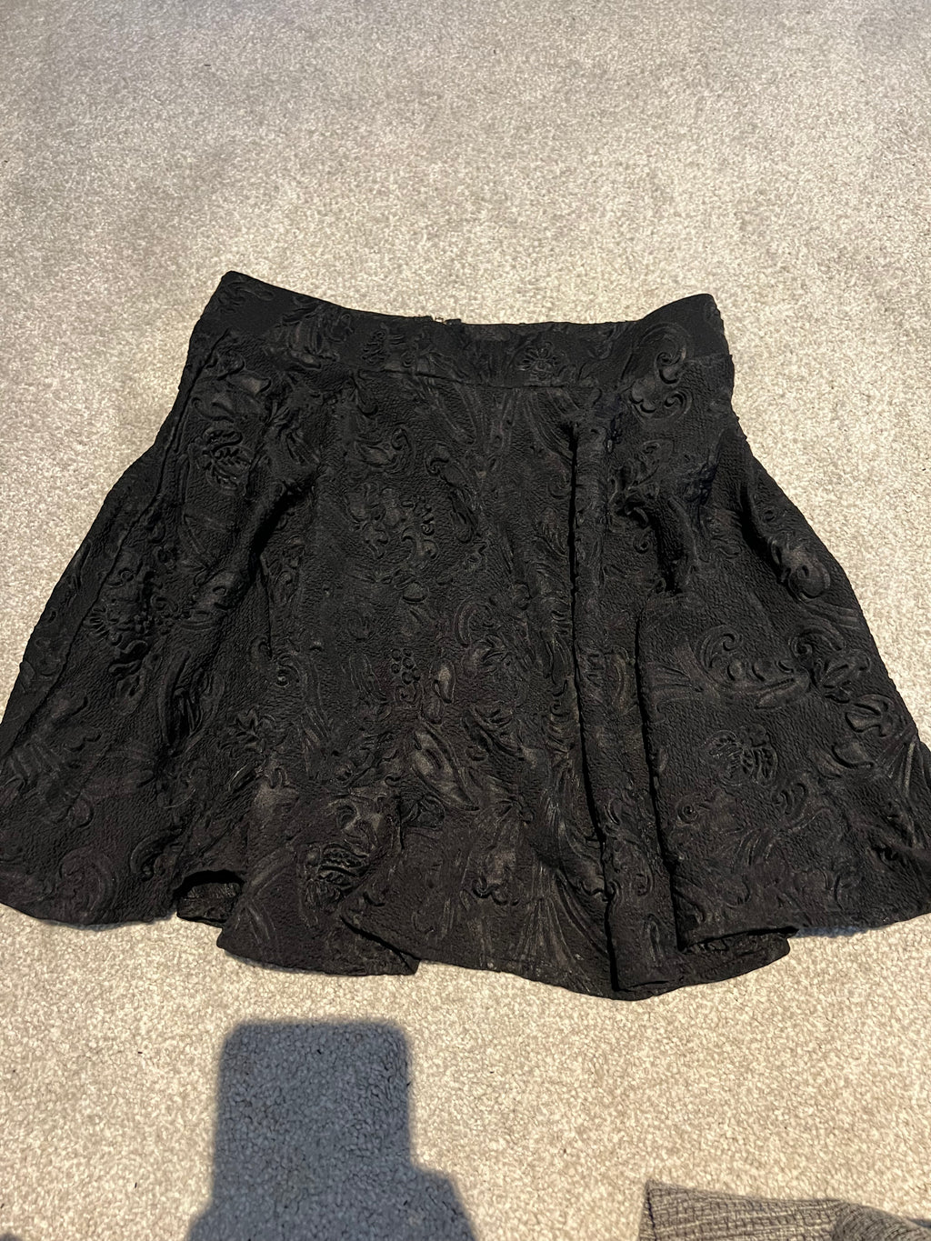 Mini black skirt