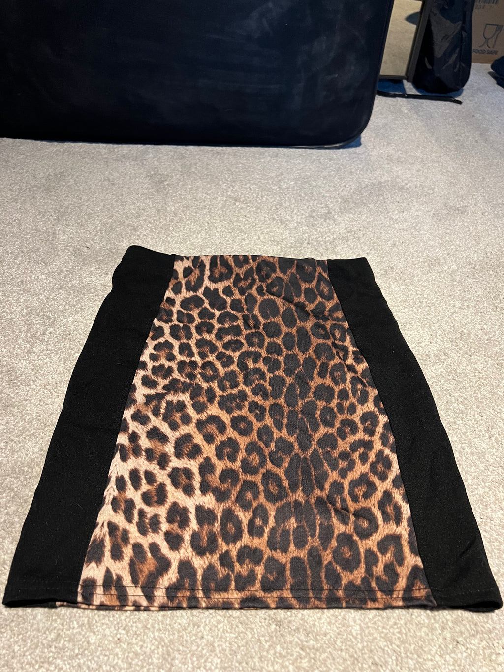 Leopard print skirt