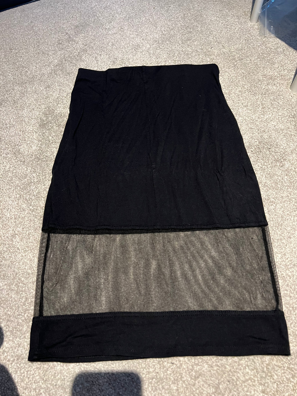 Black mesh skirt