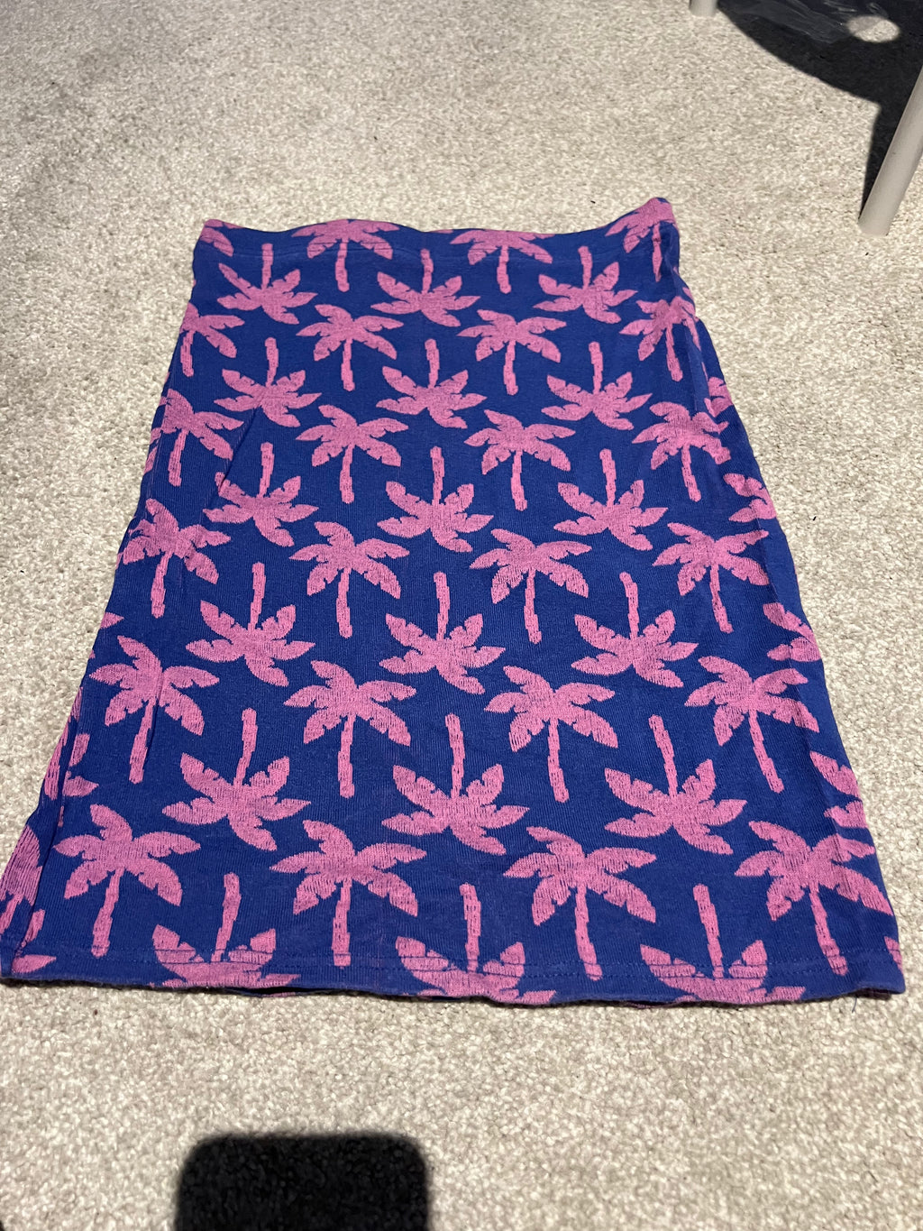 Palm tree print skirt