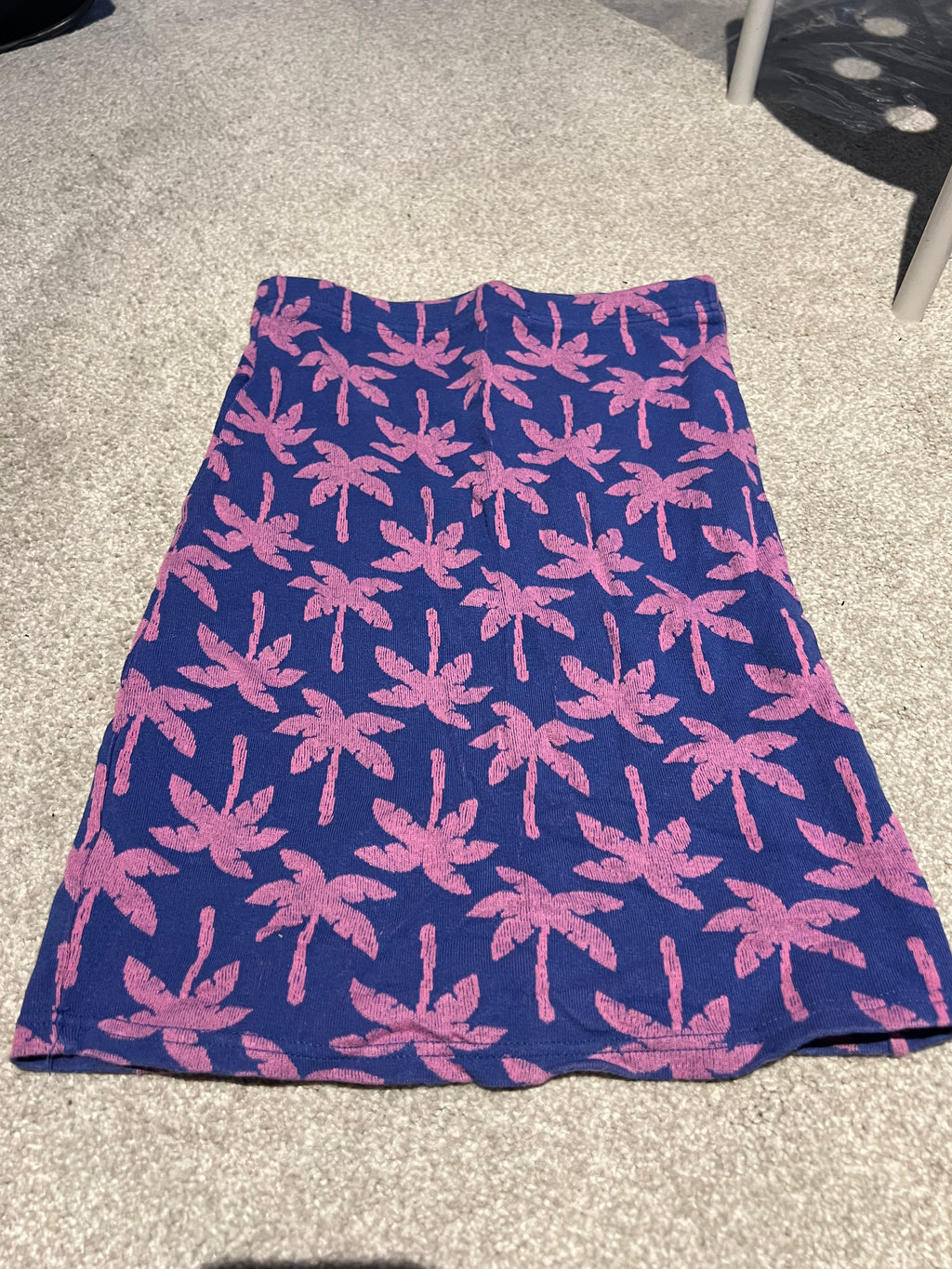 Palm tree print skirt