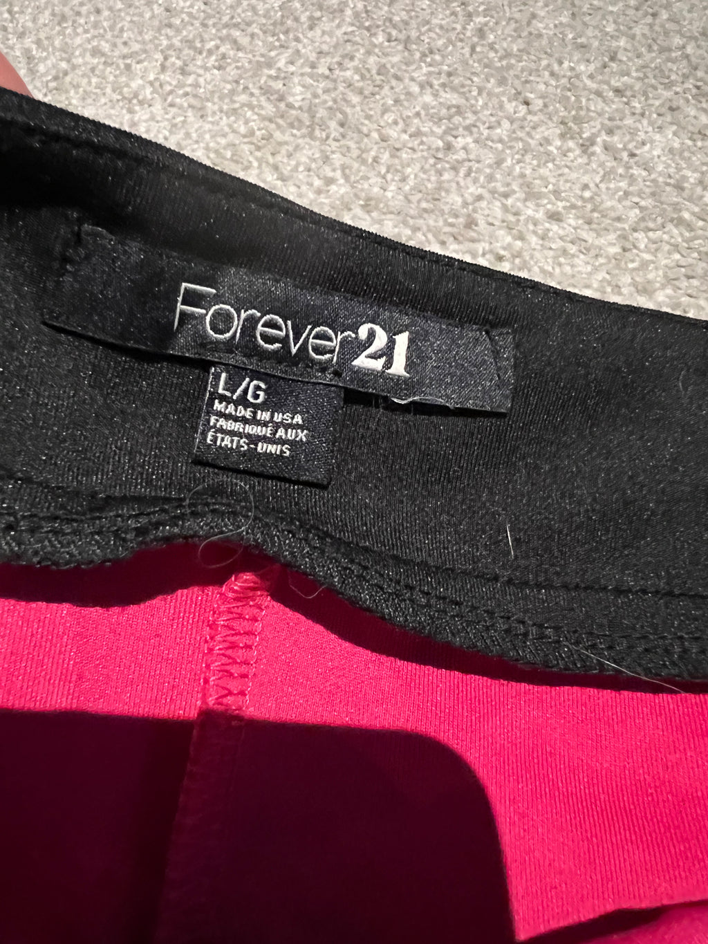 Hot pink mini skirt