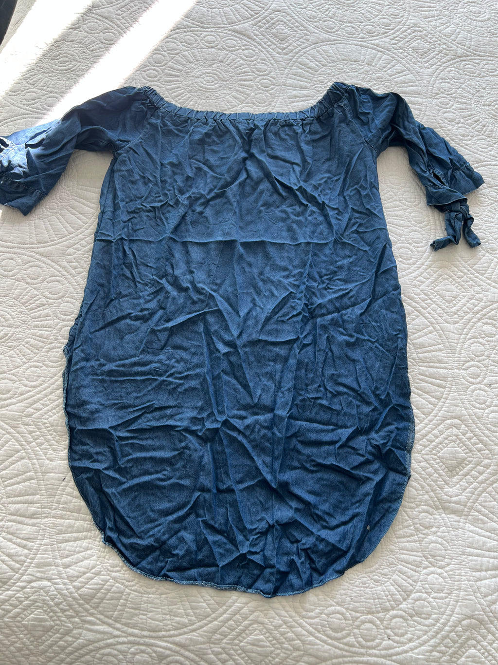Blue flowy dress