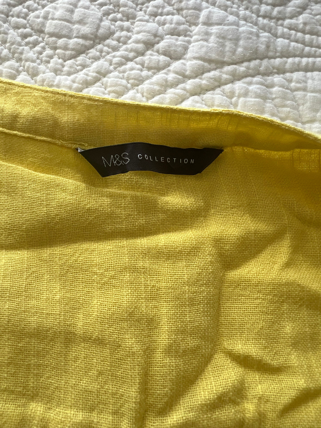 Yellow flowy top