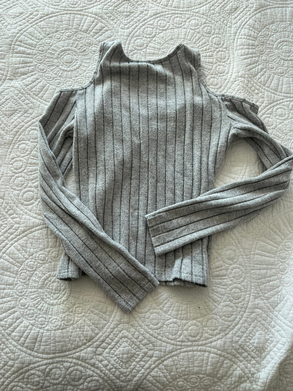 Grey ribbed top