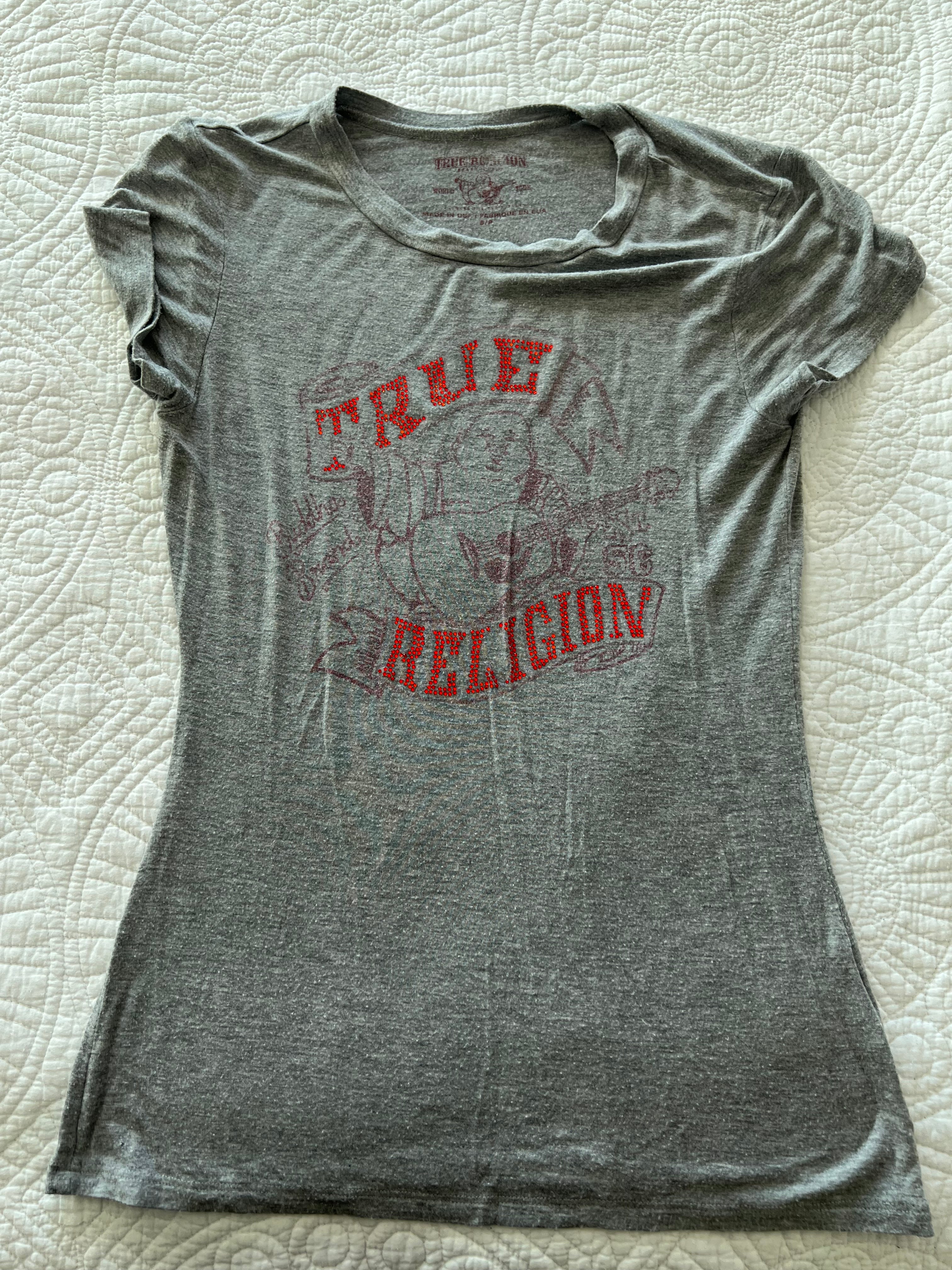 True Religion grey t-shirt