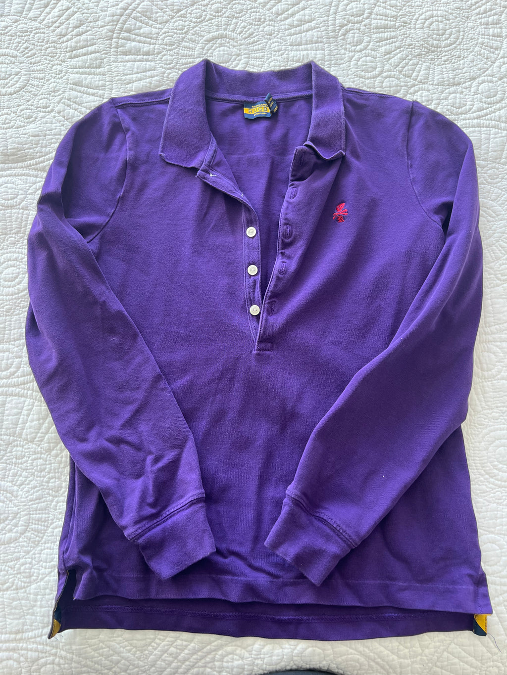 Ralph Lauren purple collar top