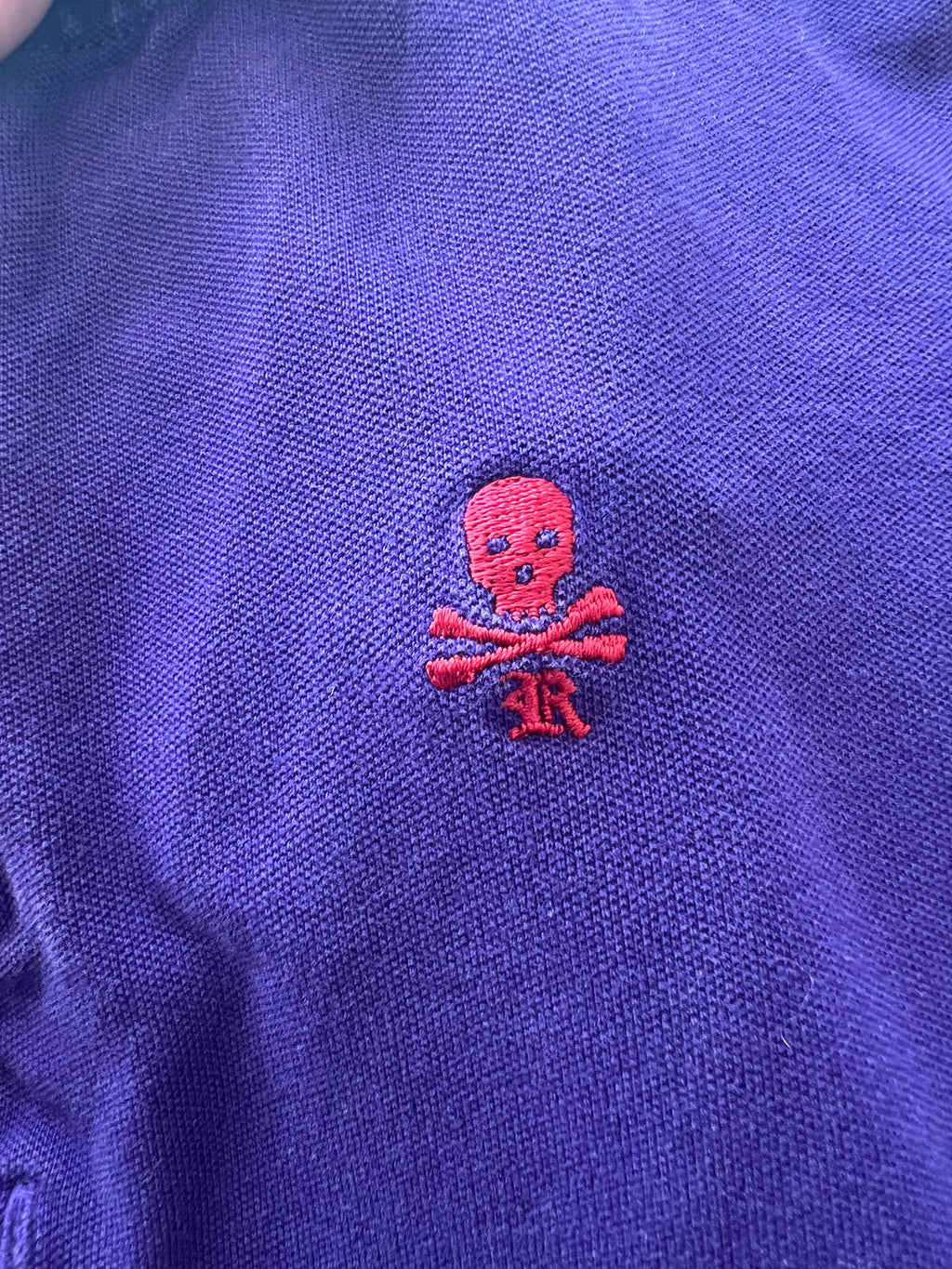 Ralph Lauren purple collar top