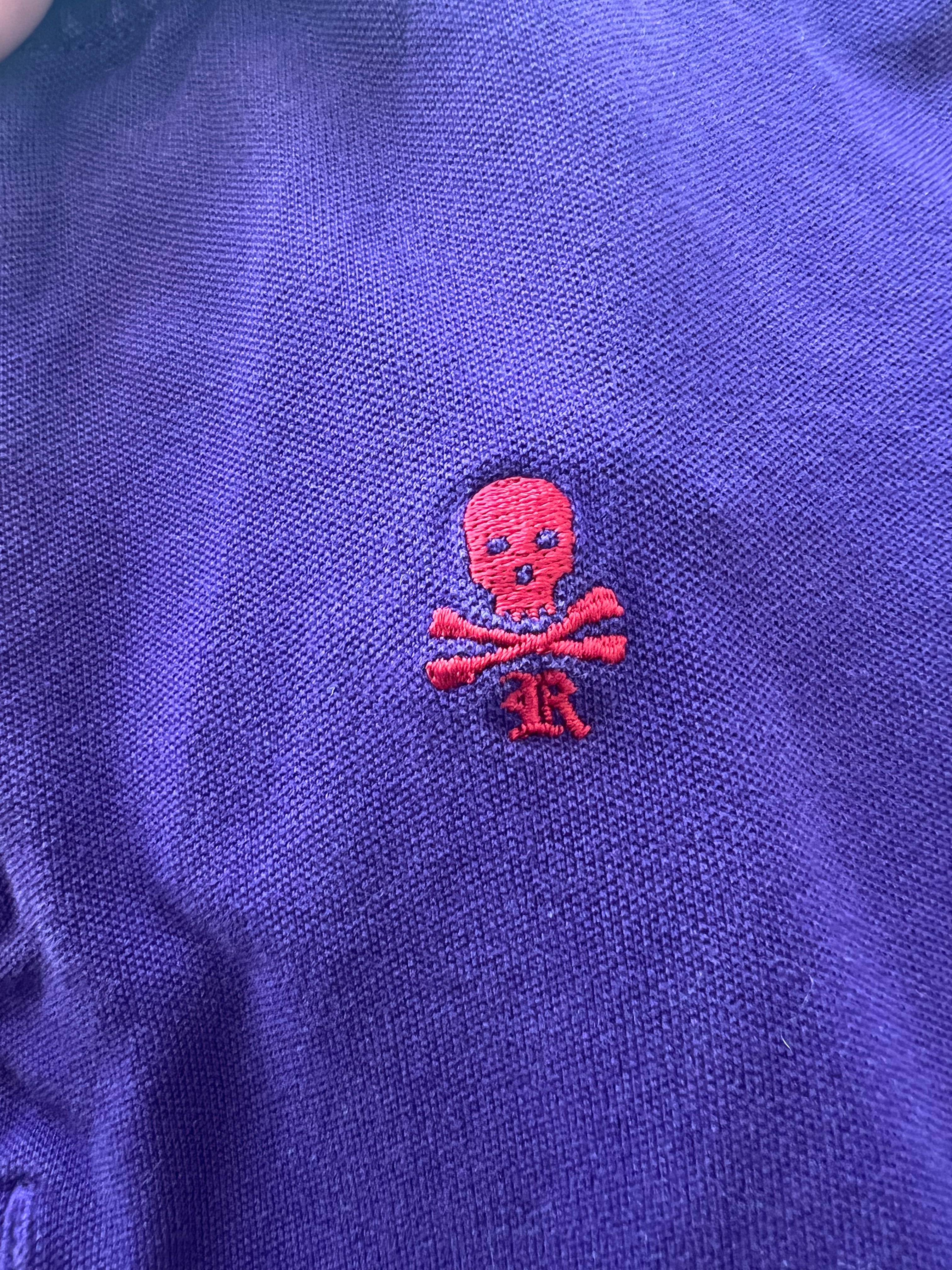 Ralph Lauren purple collar top