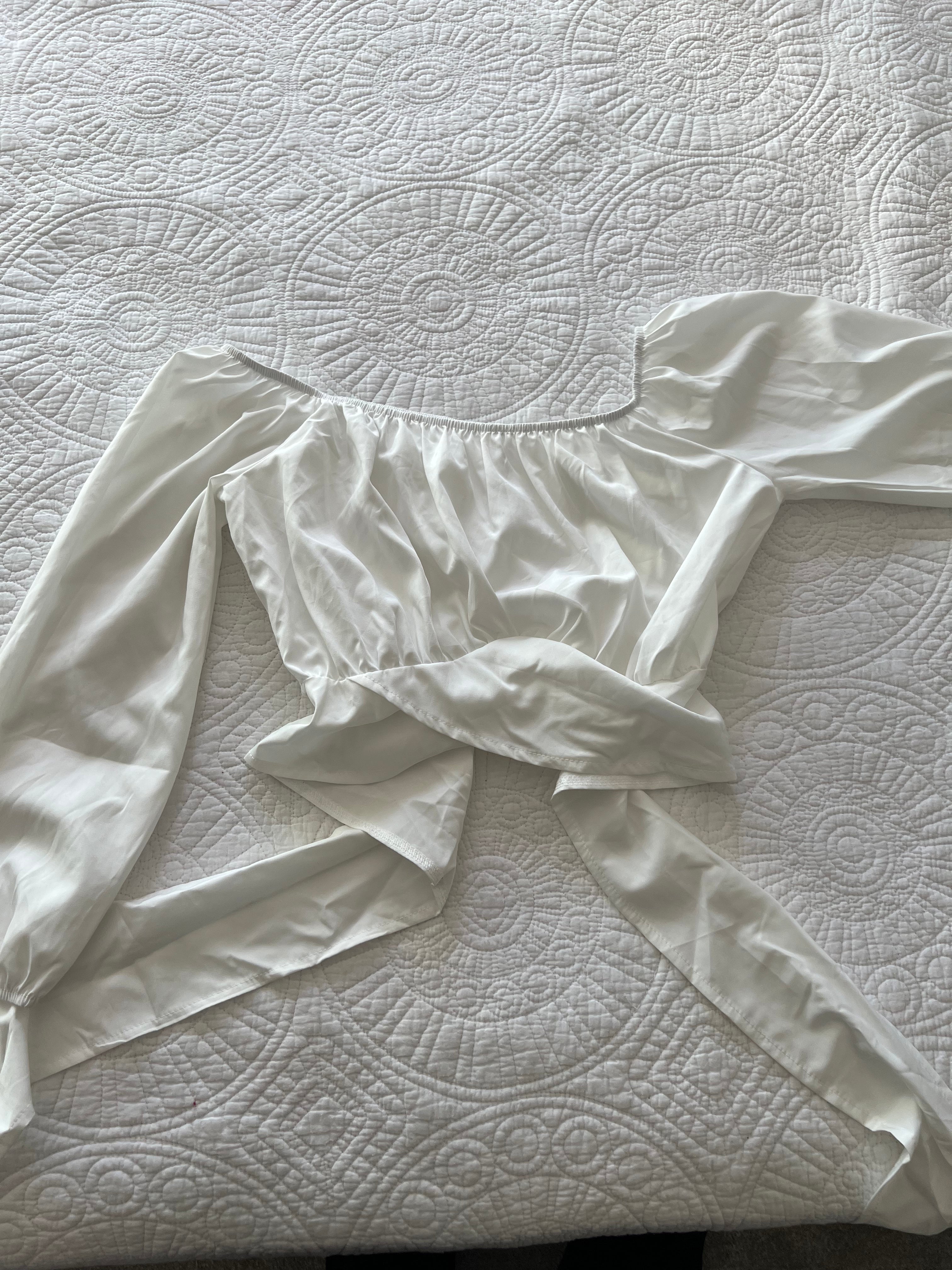 White crop top