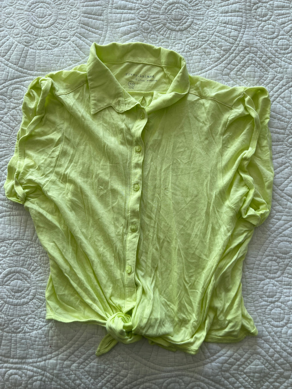 Green button up top