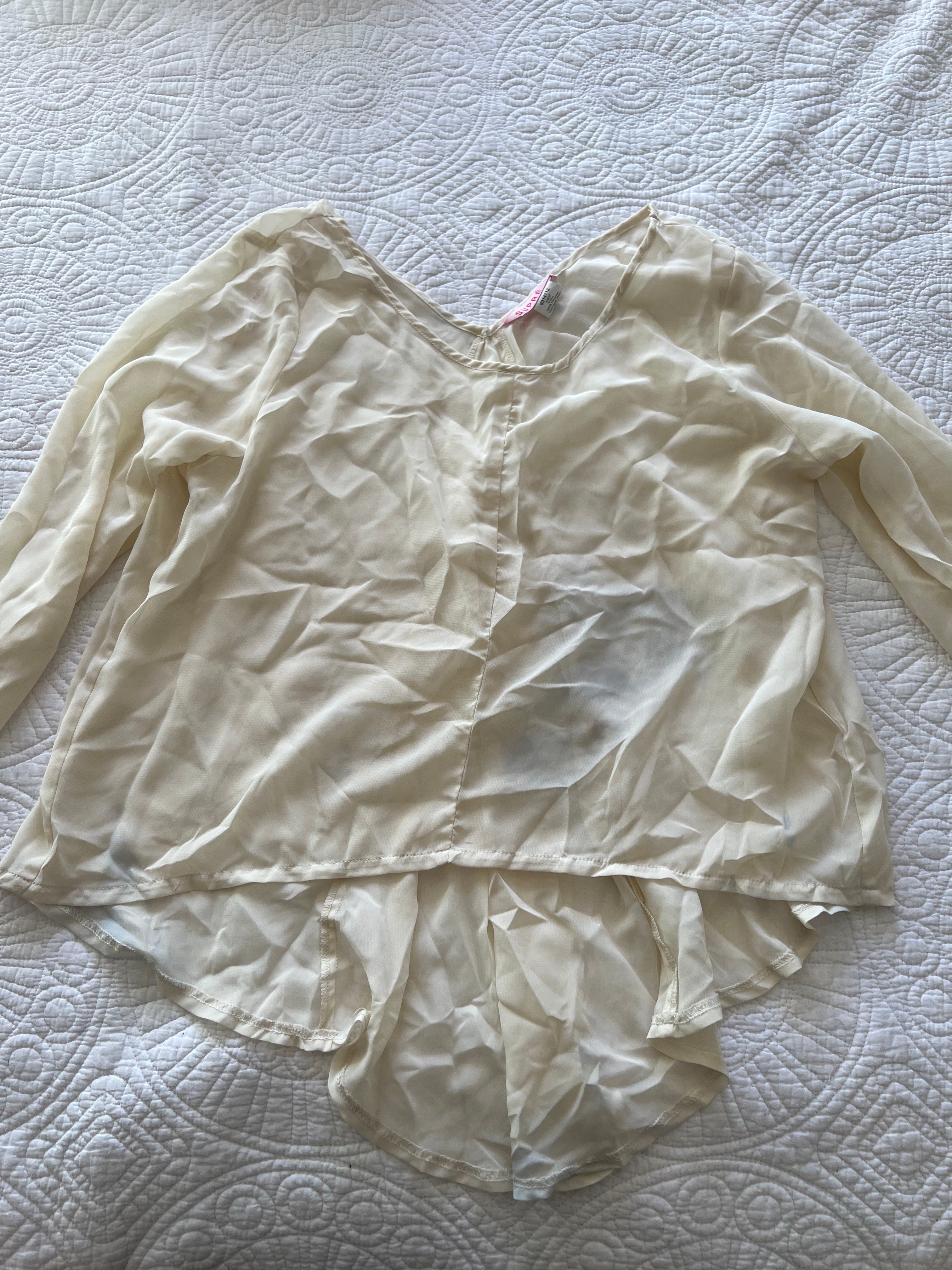 Nude mesh top