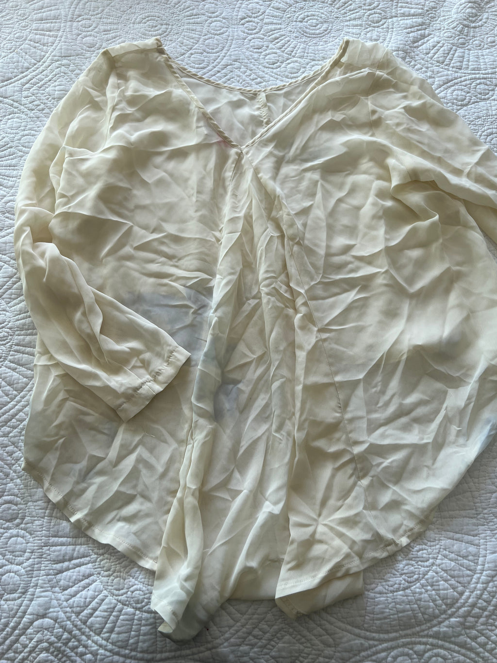 Nude mesh top
