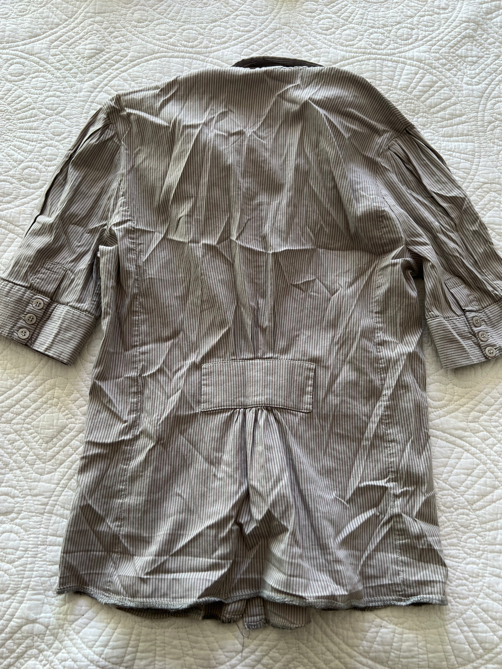 Grey stripped shirt