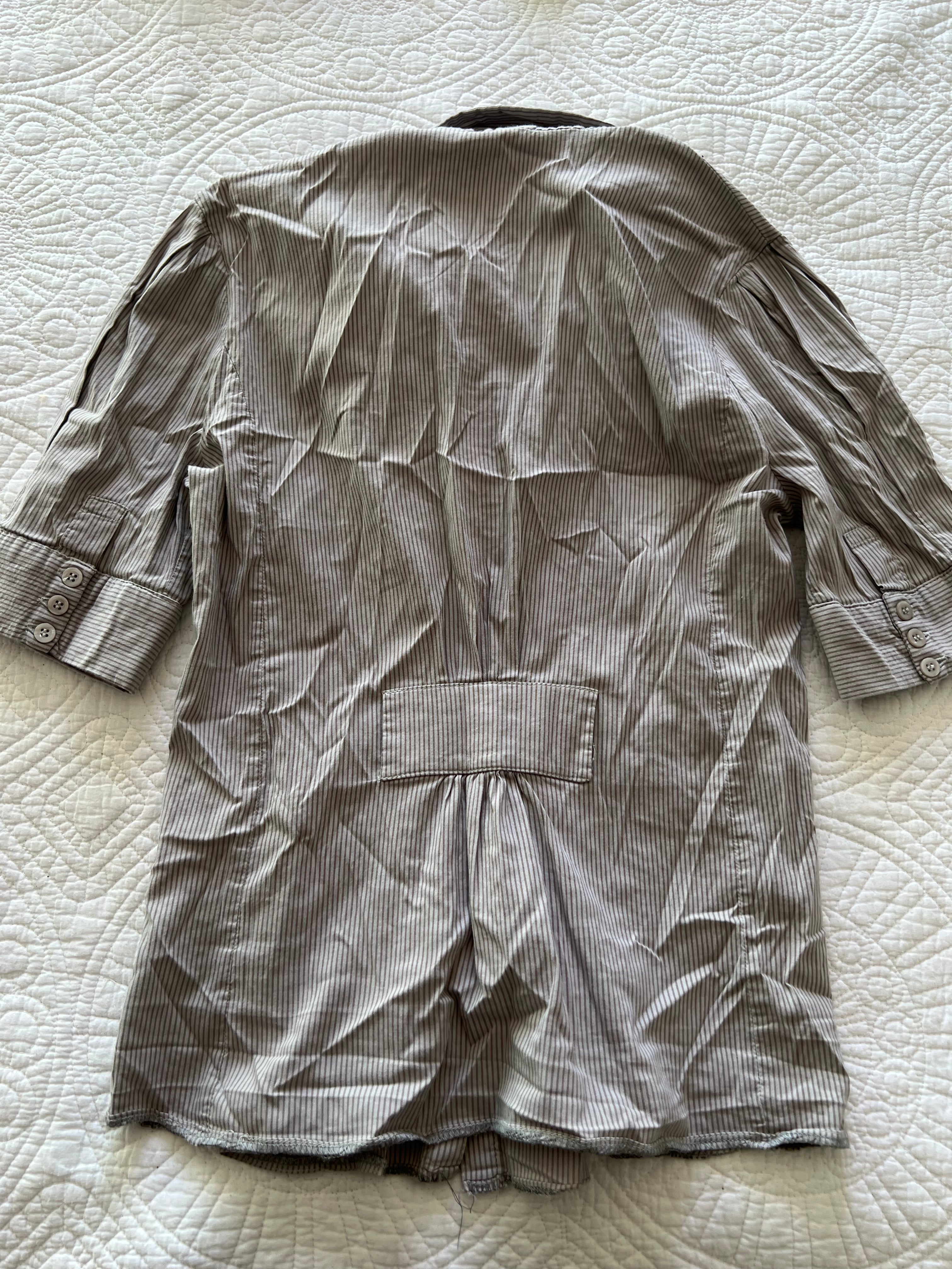 Grey stripped shirt