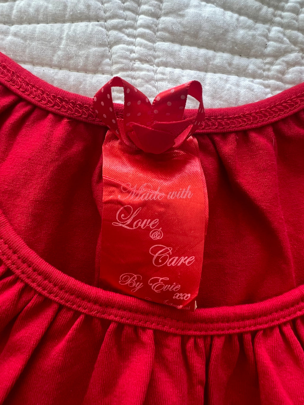 Evie red top