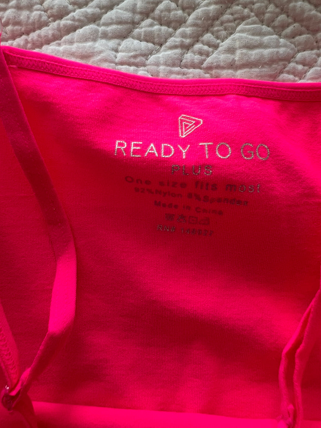 Neon pink vest top