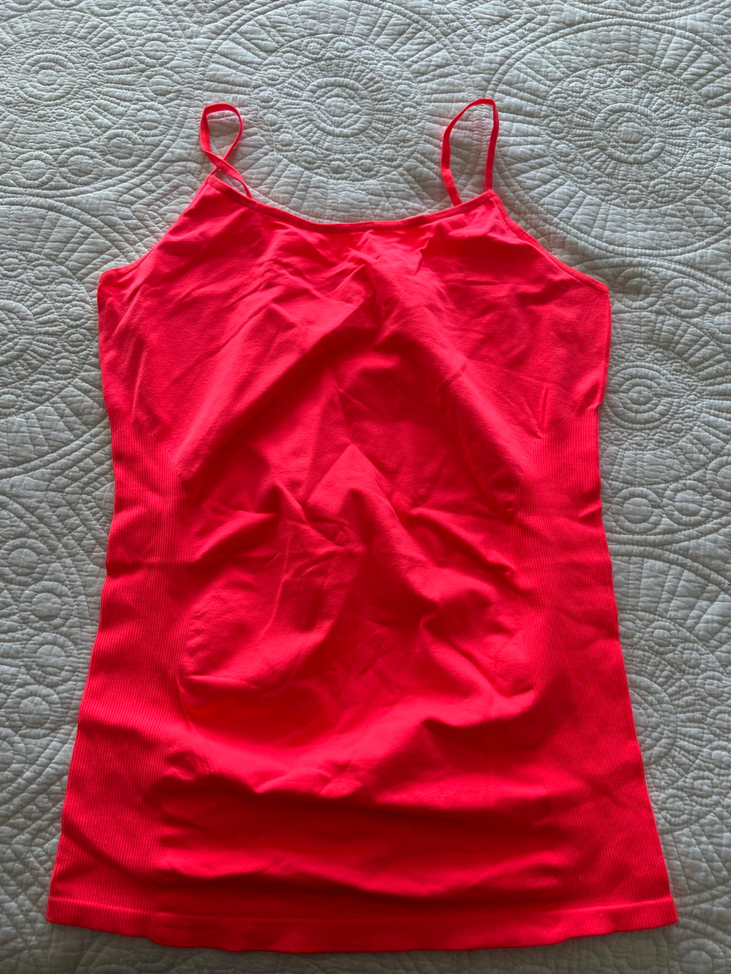 Neon pink vest top