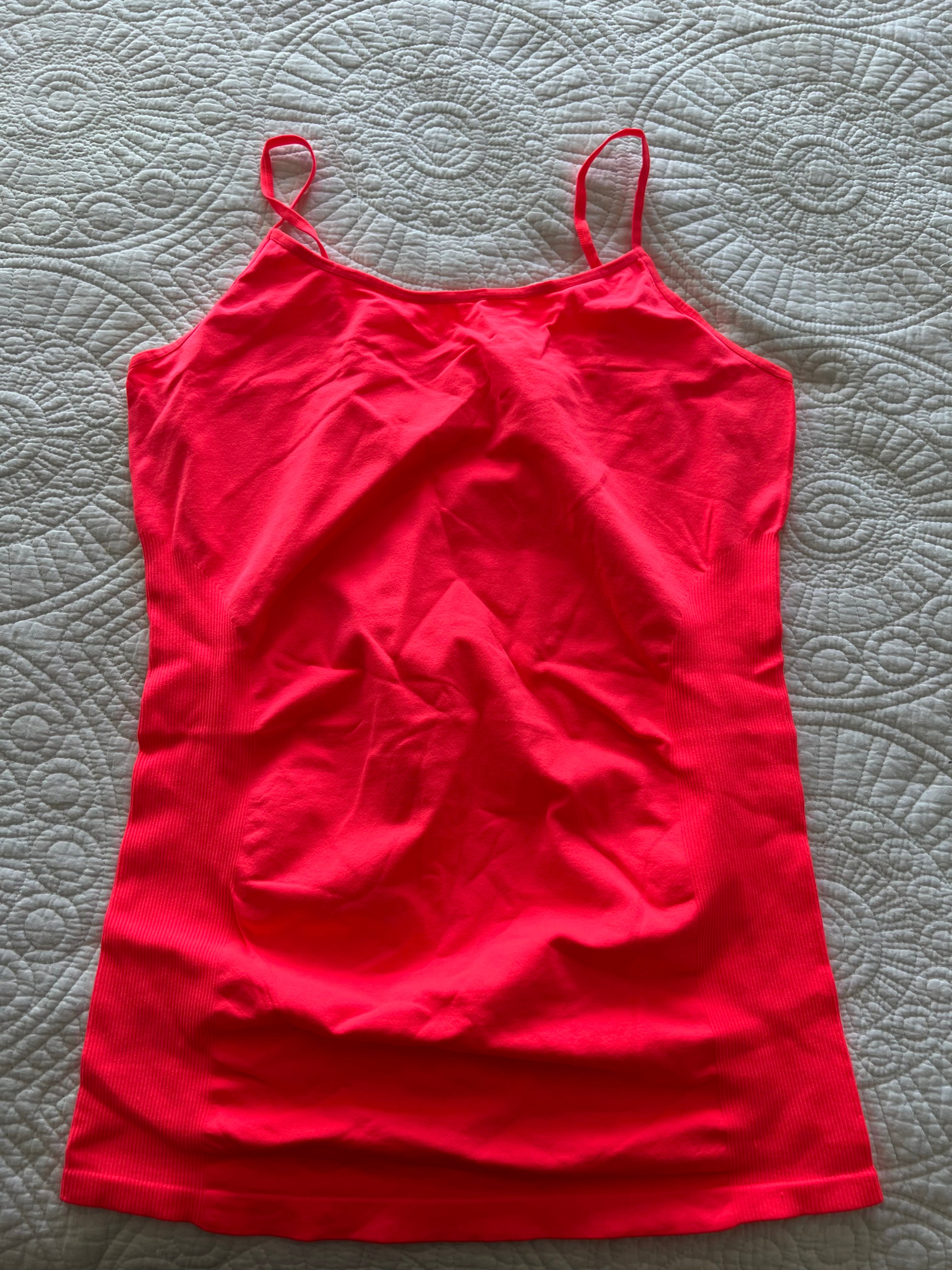 Neon pink vest top