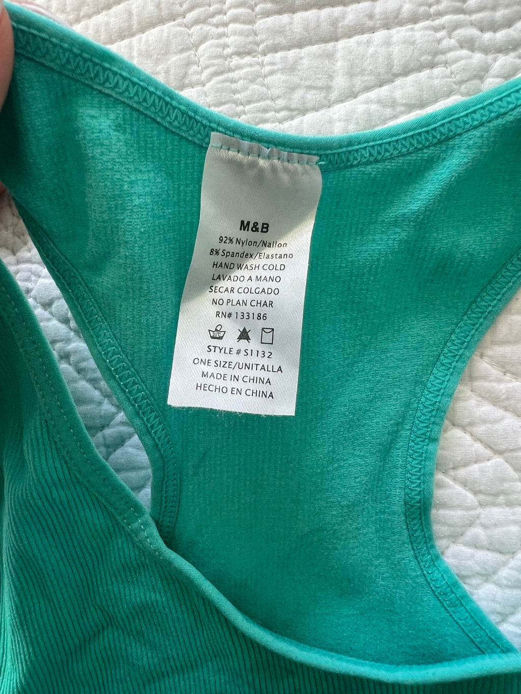 Green vest top