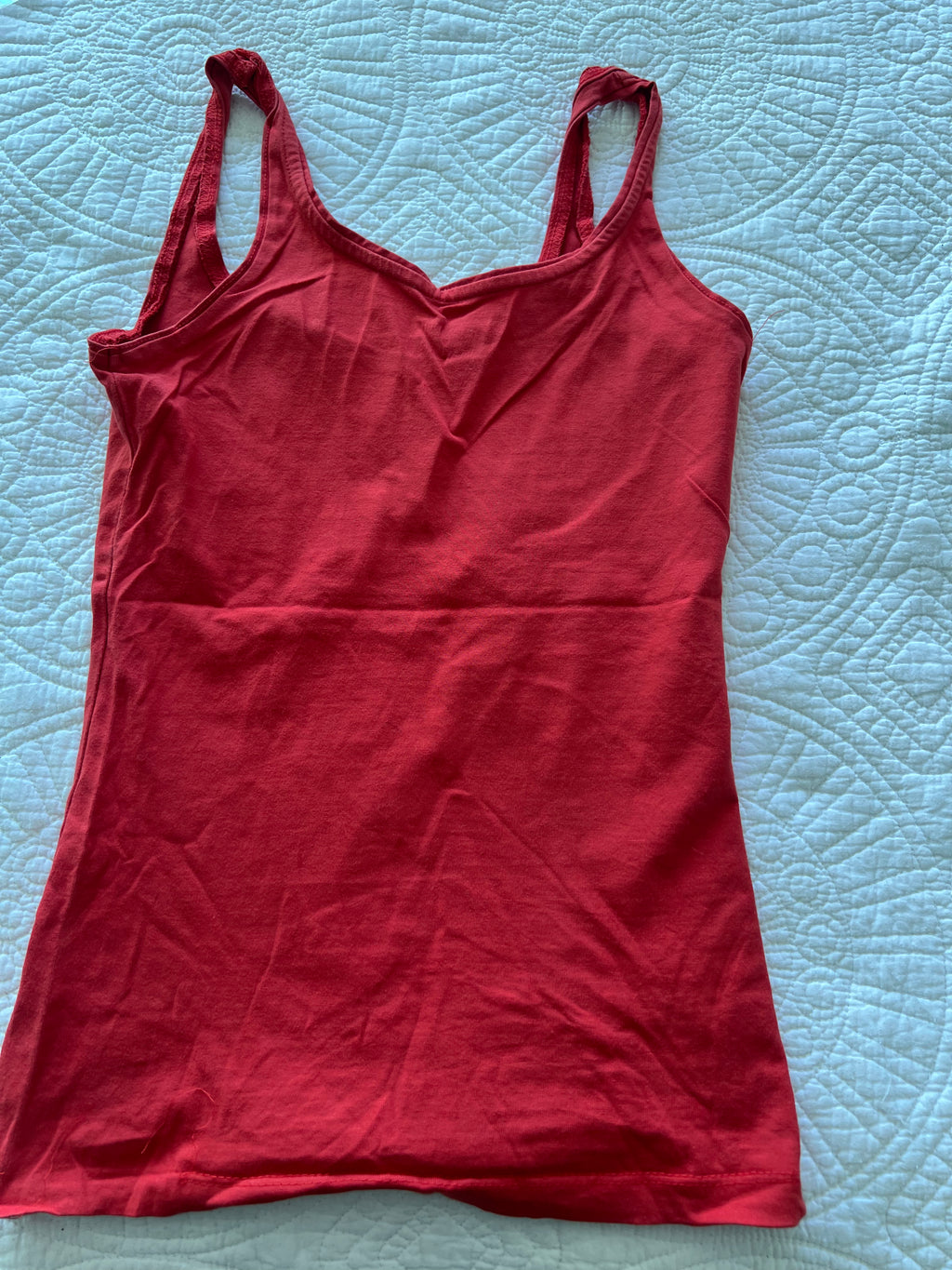 Red vest top