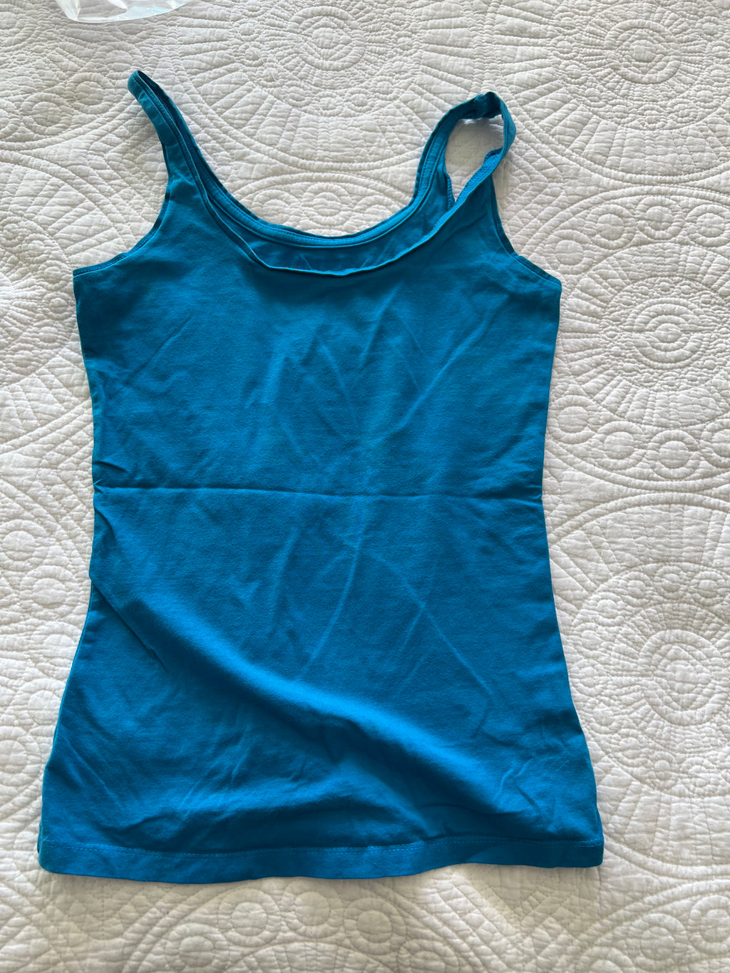 Blue vest top