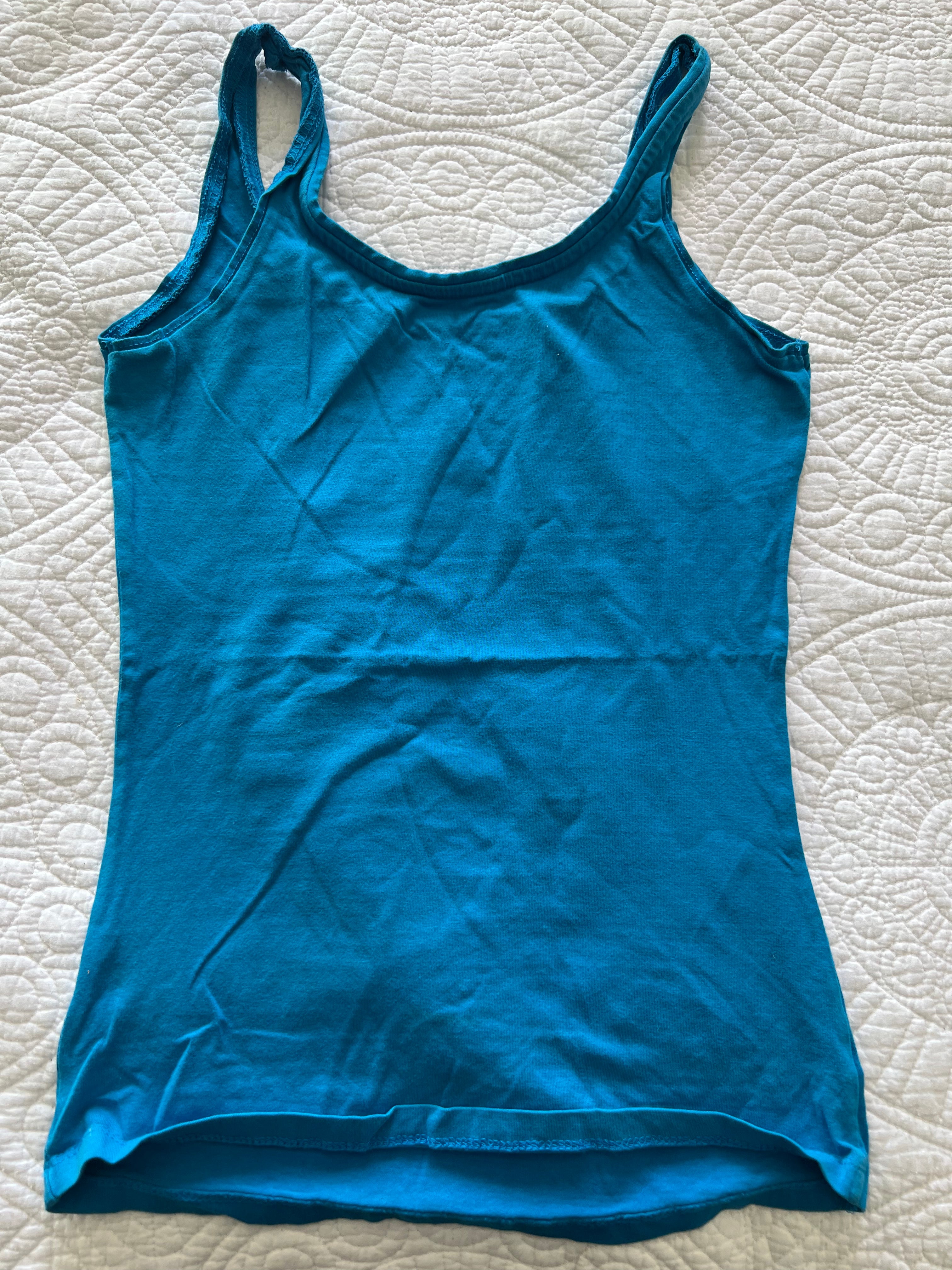 Blue vest top