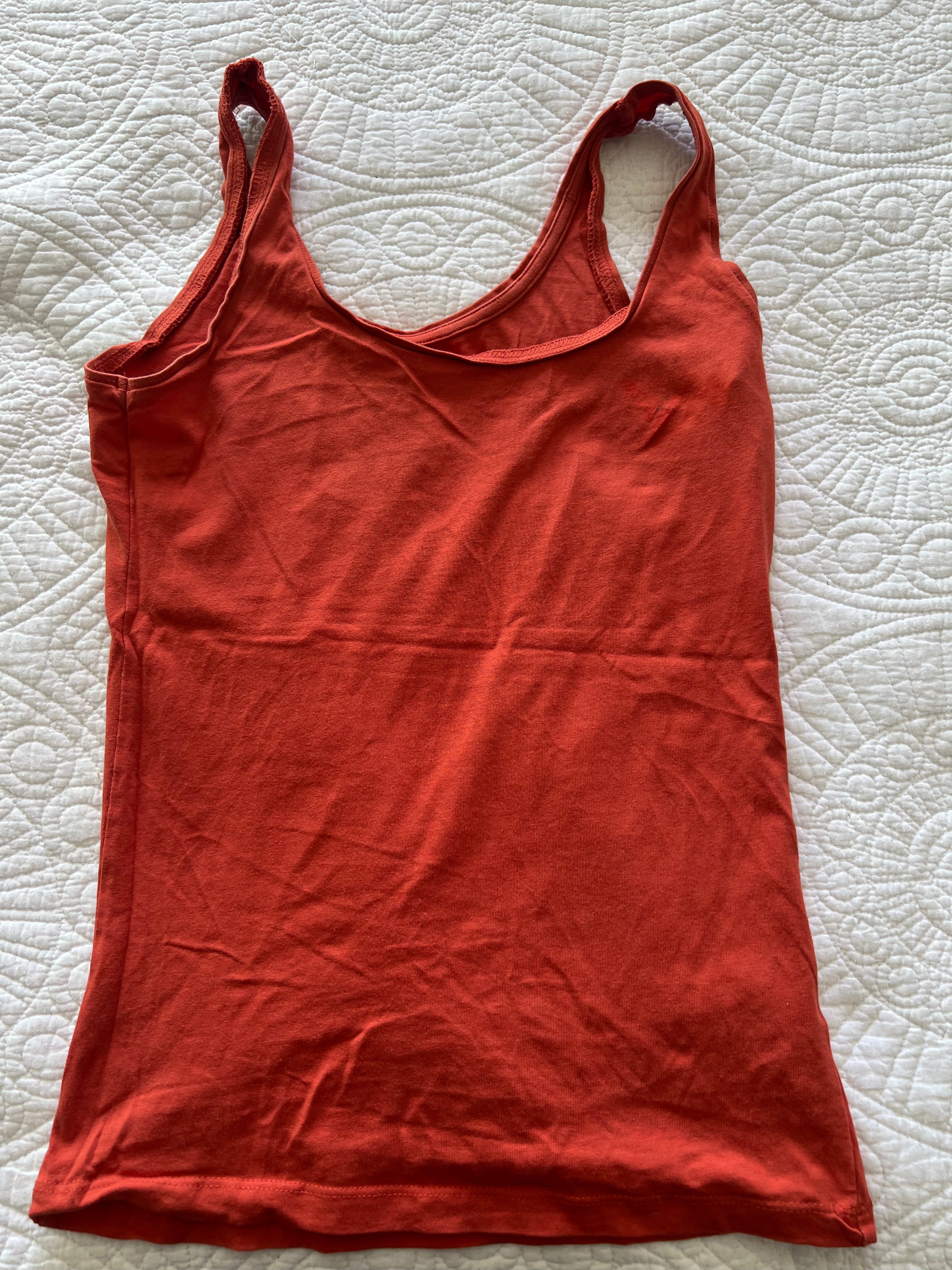 Oranage vest top