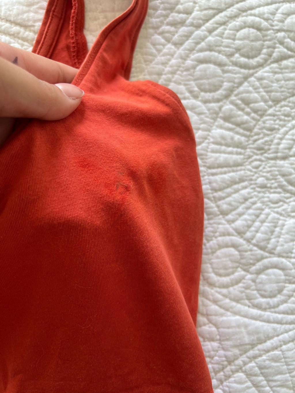 Oranage vest top