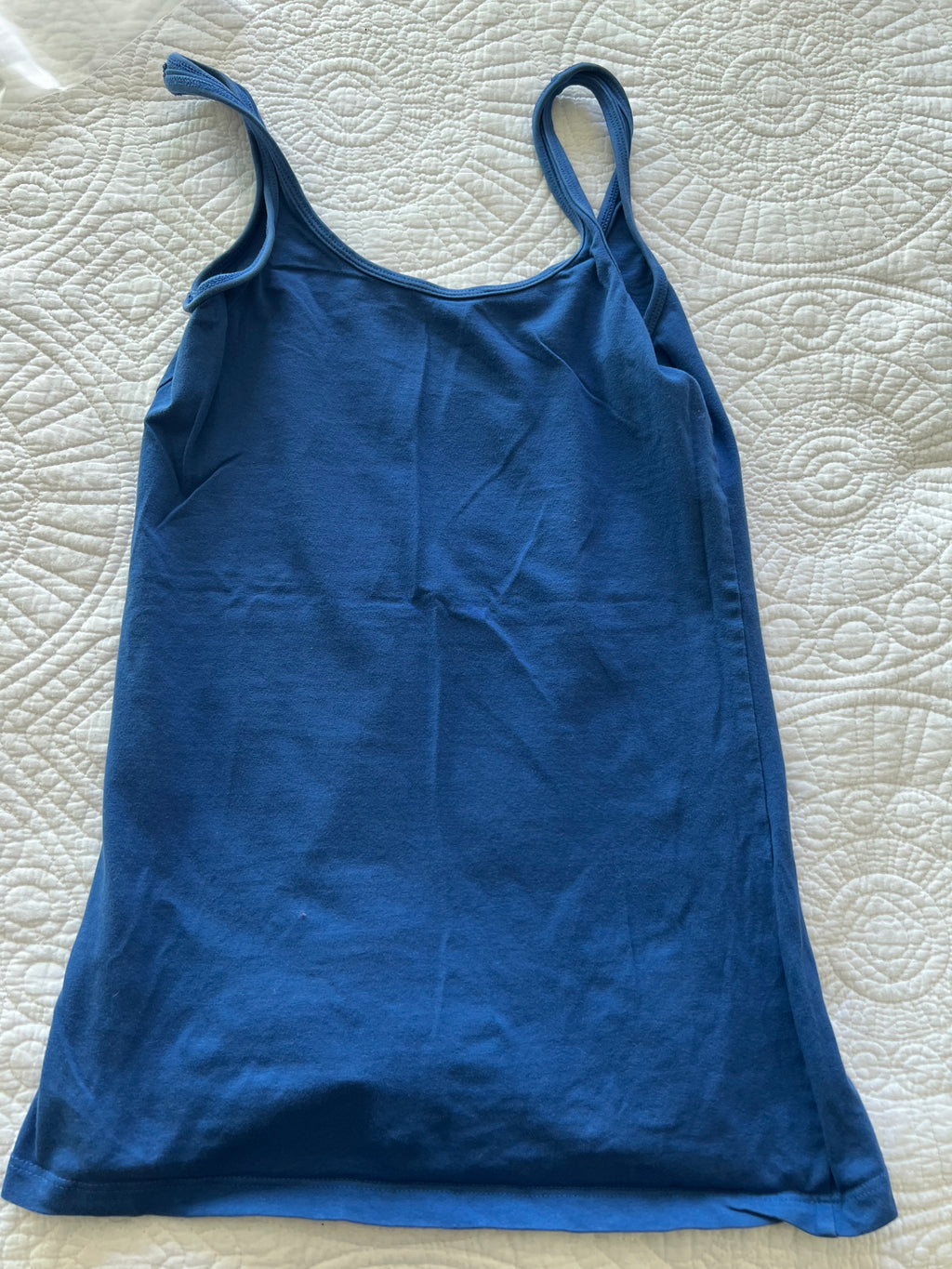 Blue vest top