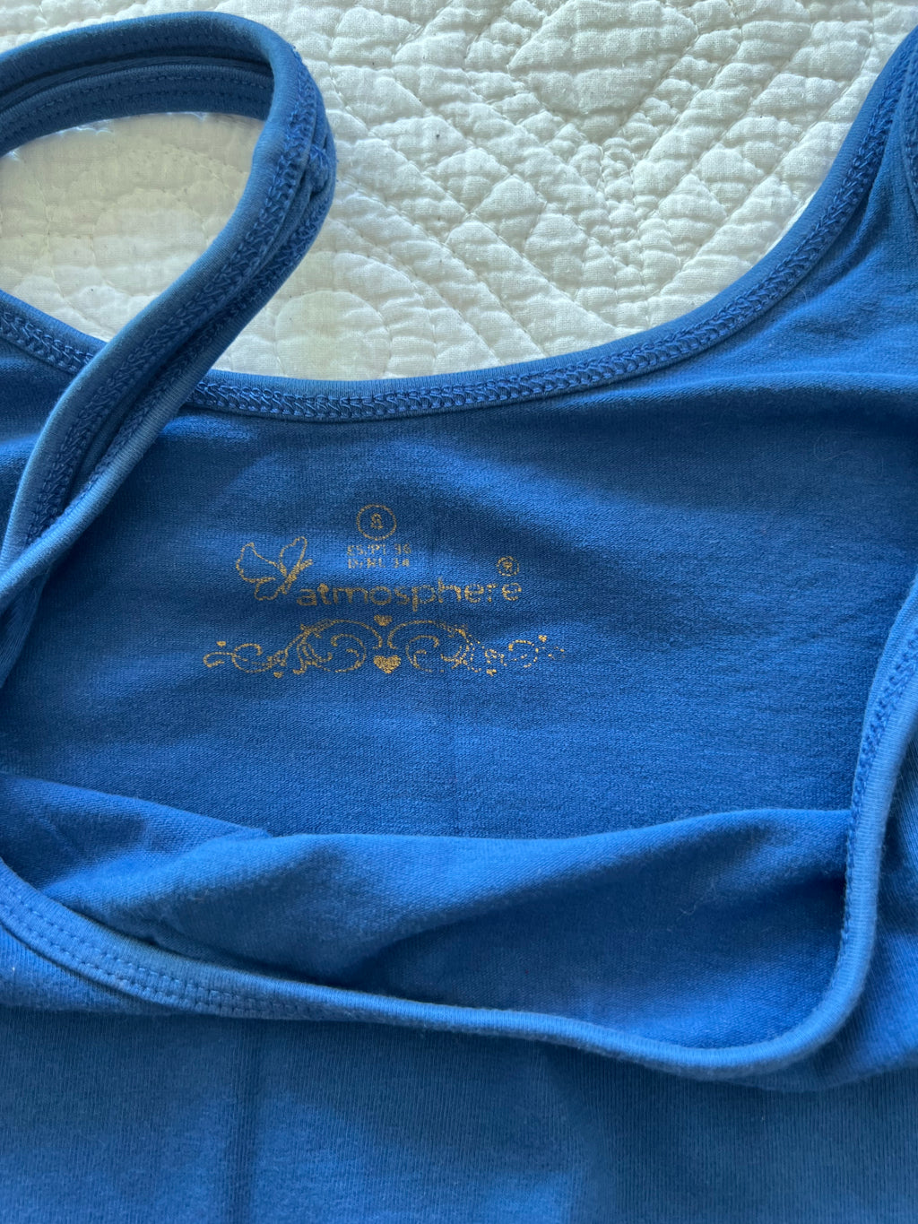 Blue vest top