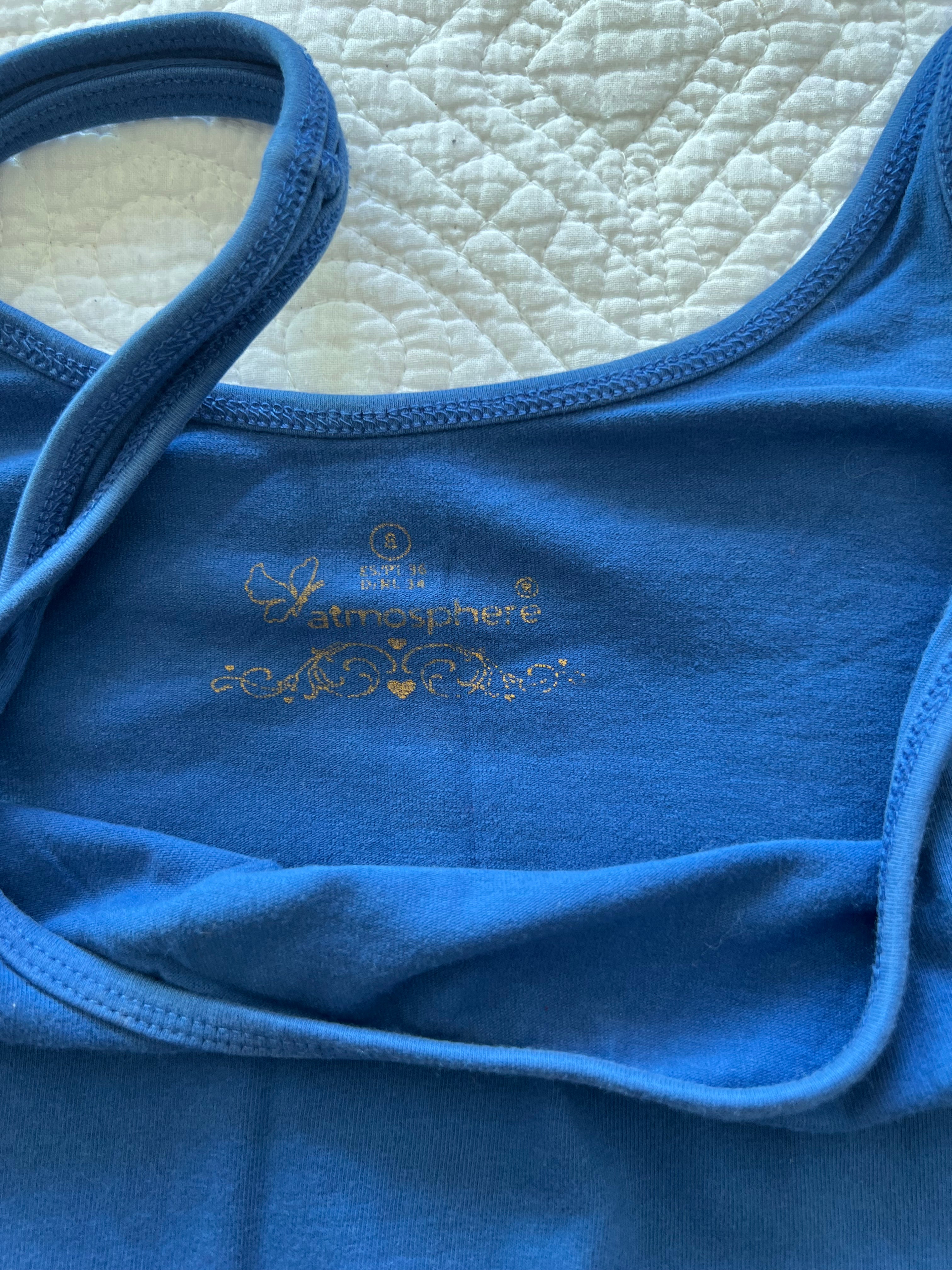 Blue vest top