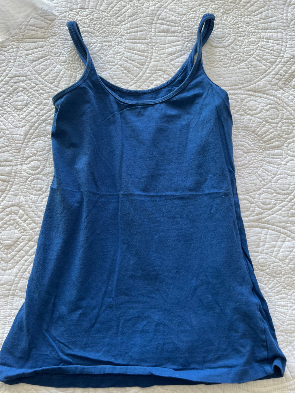 Blue vest top