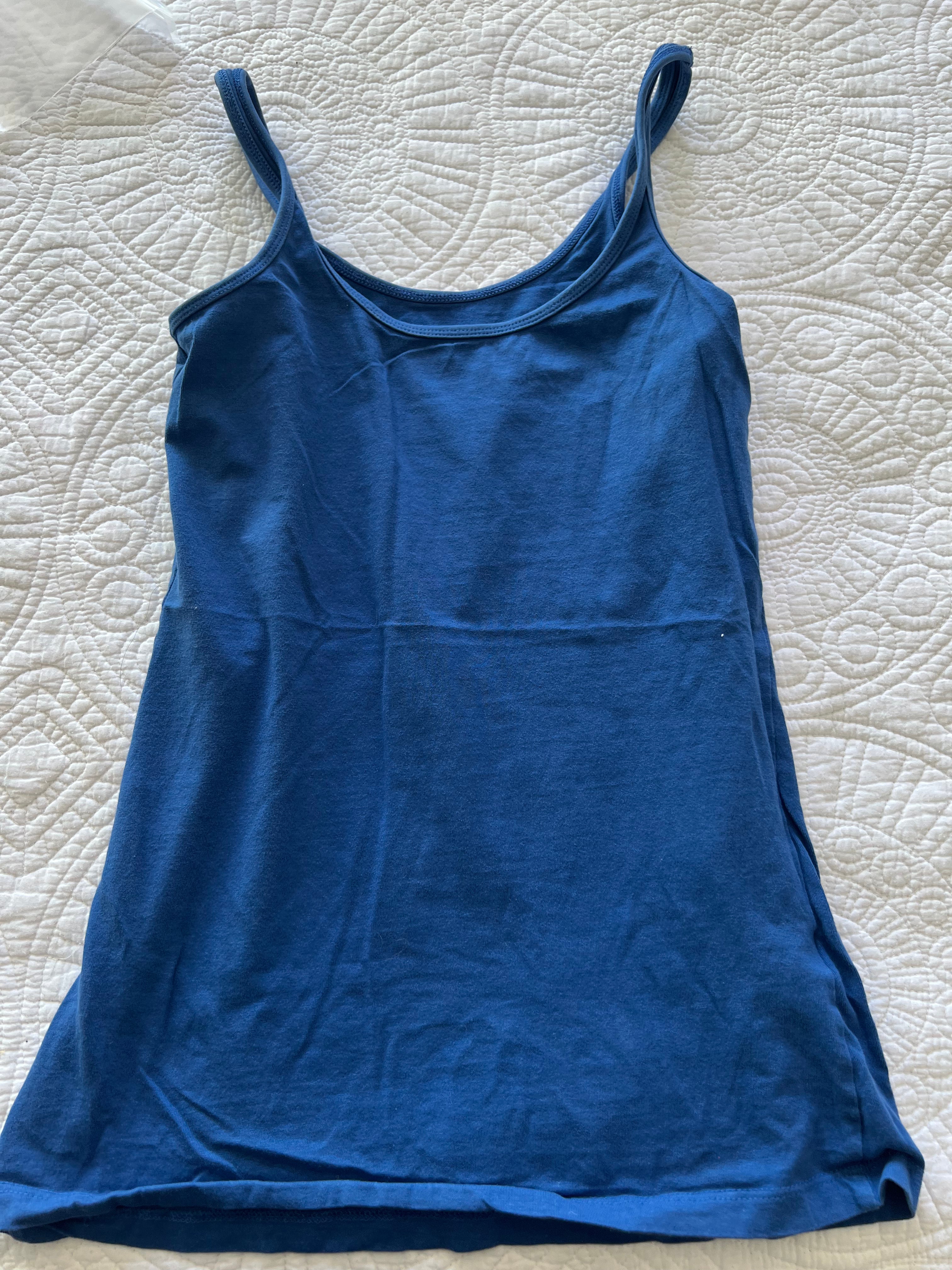 Blue vest top