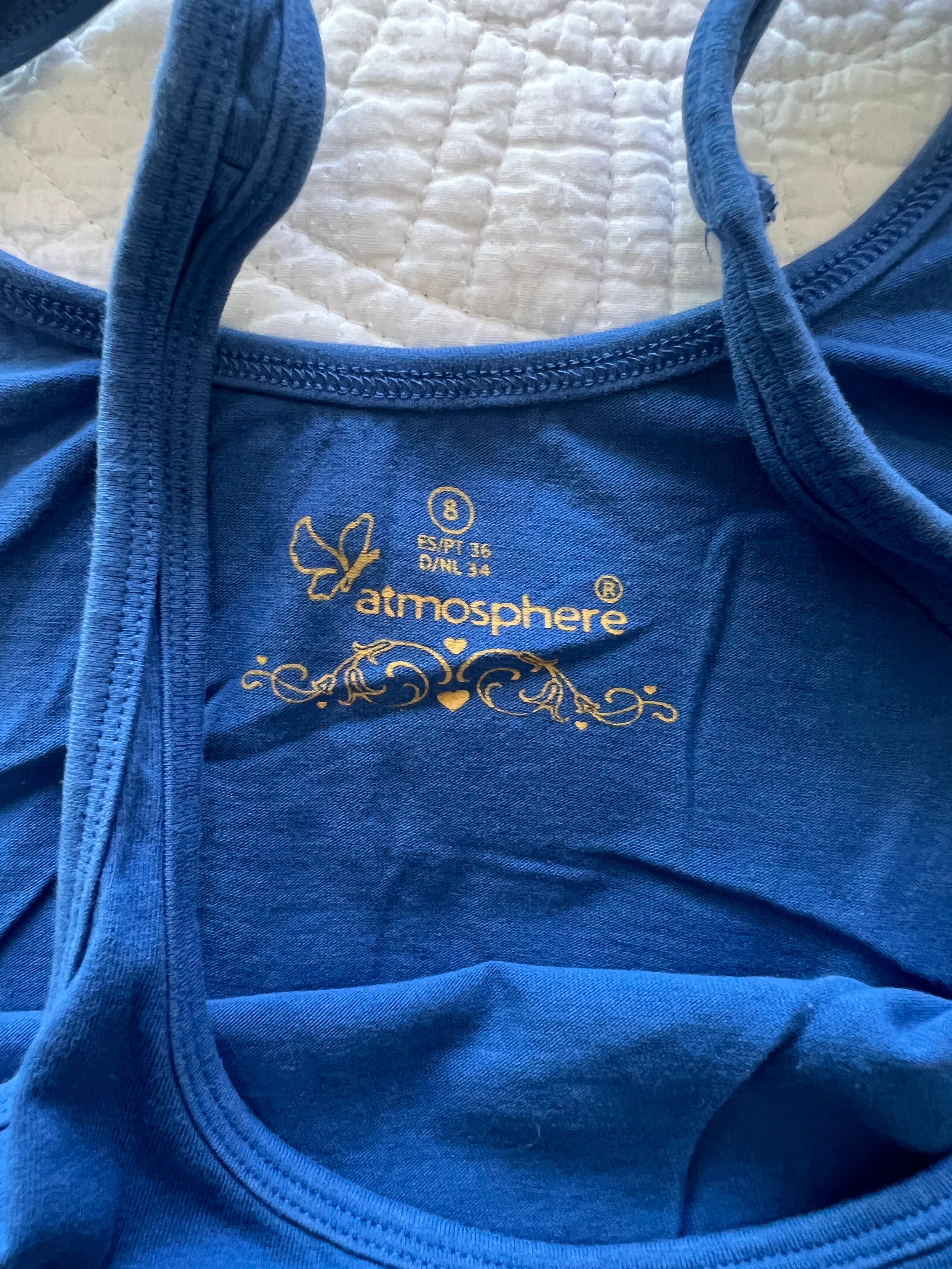 Blue vest top