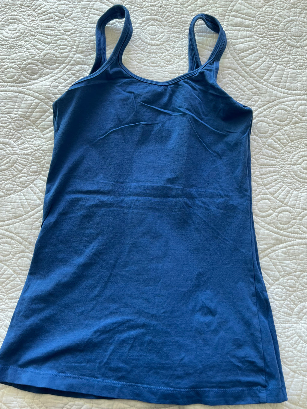 Blue vest top