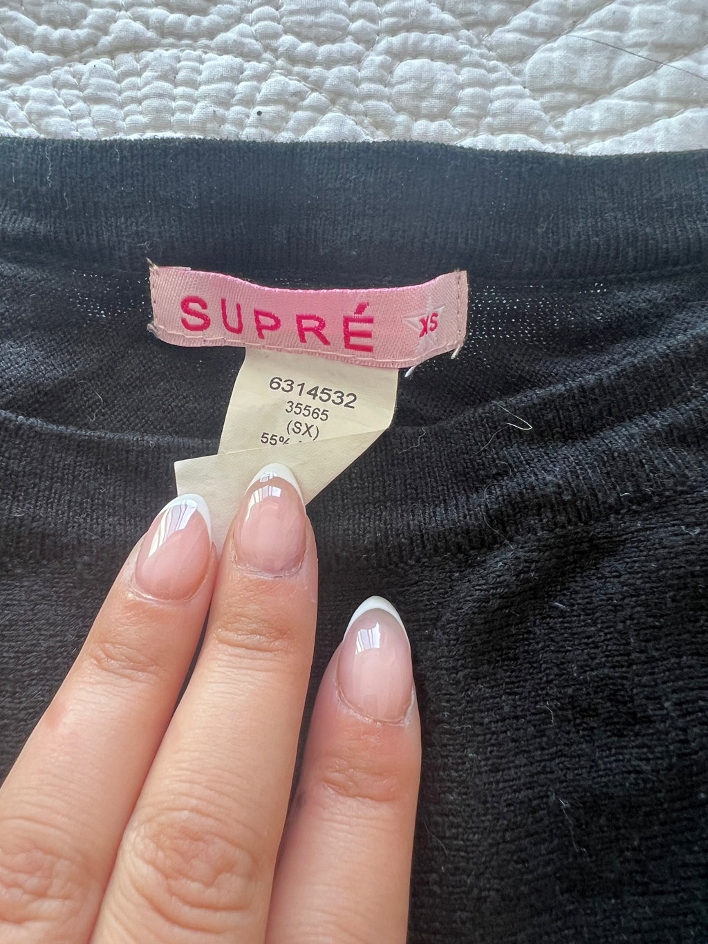 Supre oversized black top