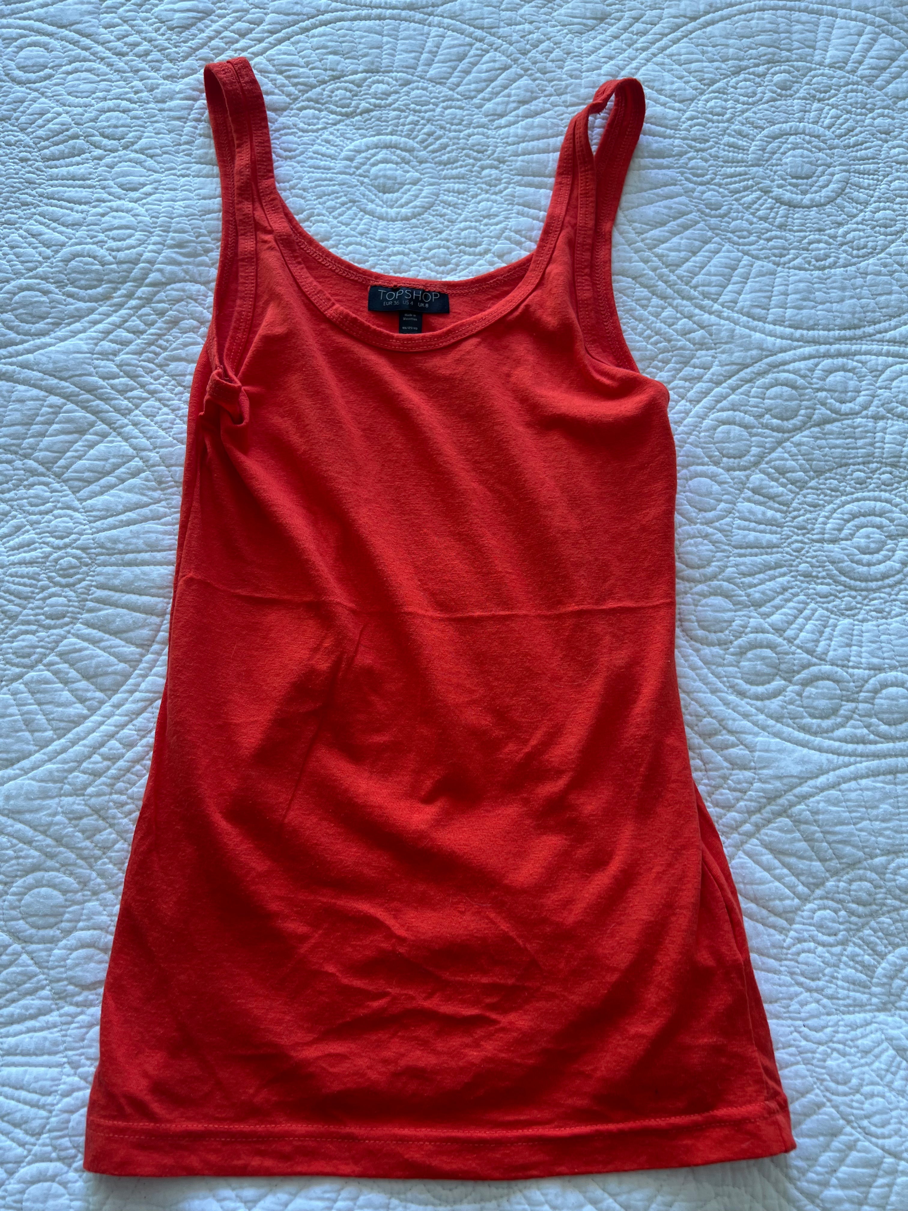 Red vest top