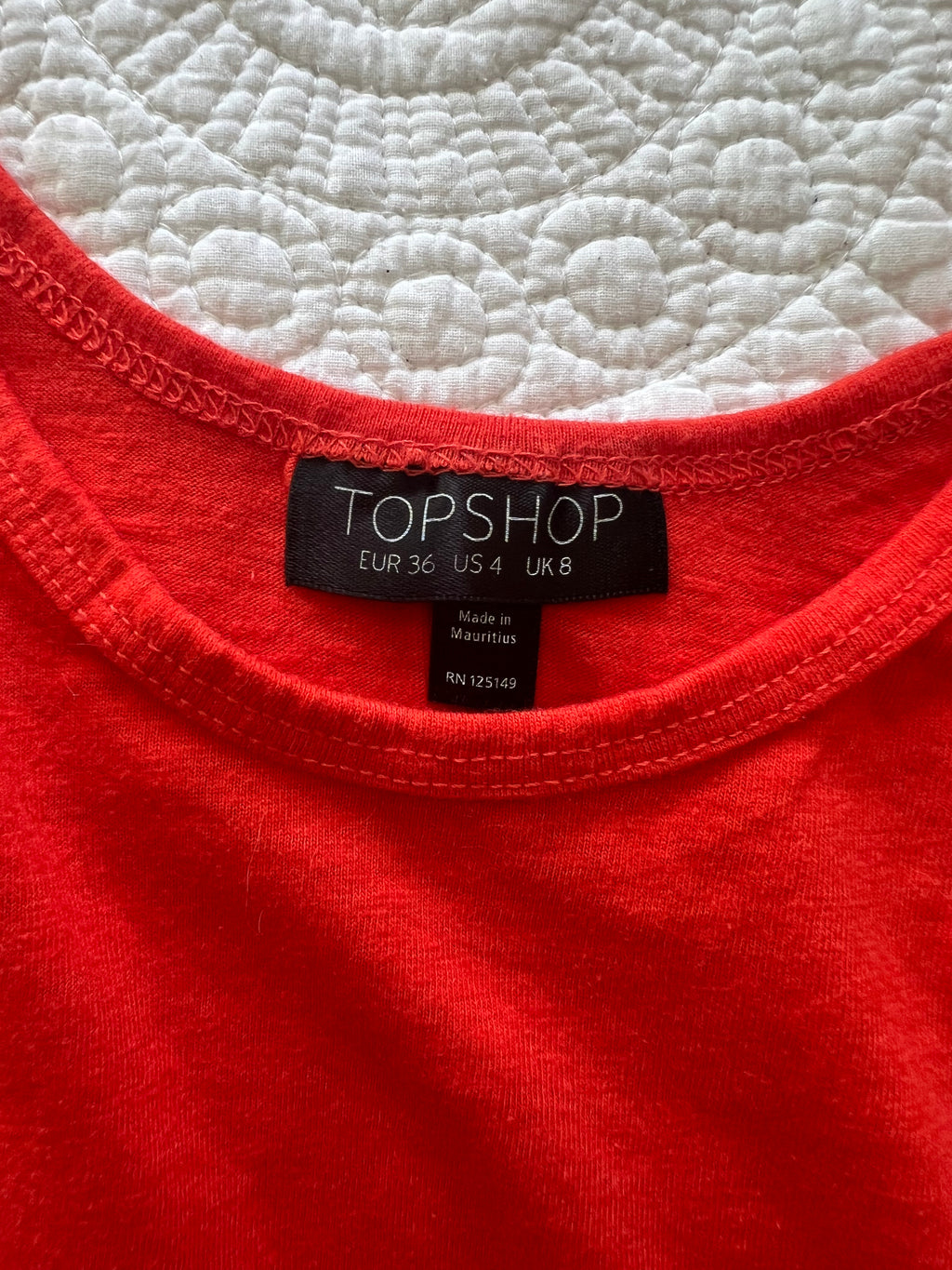 Red vest top