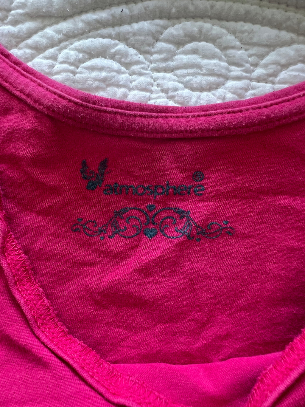 Pink vest top