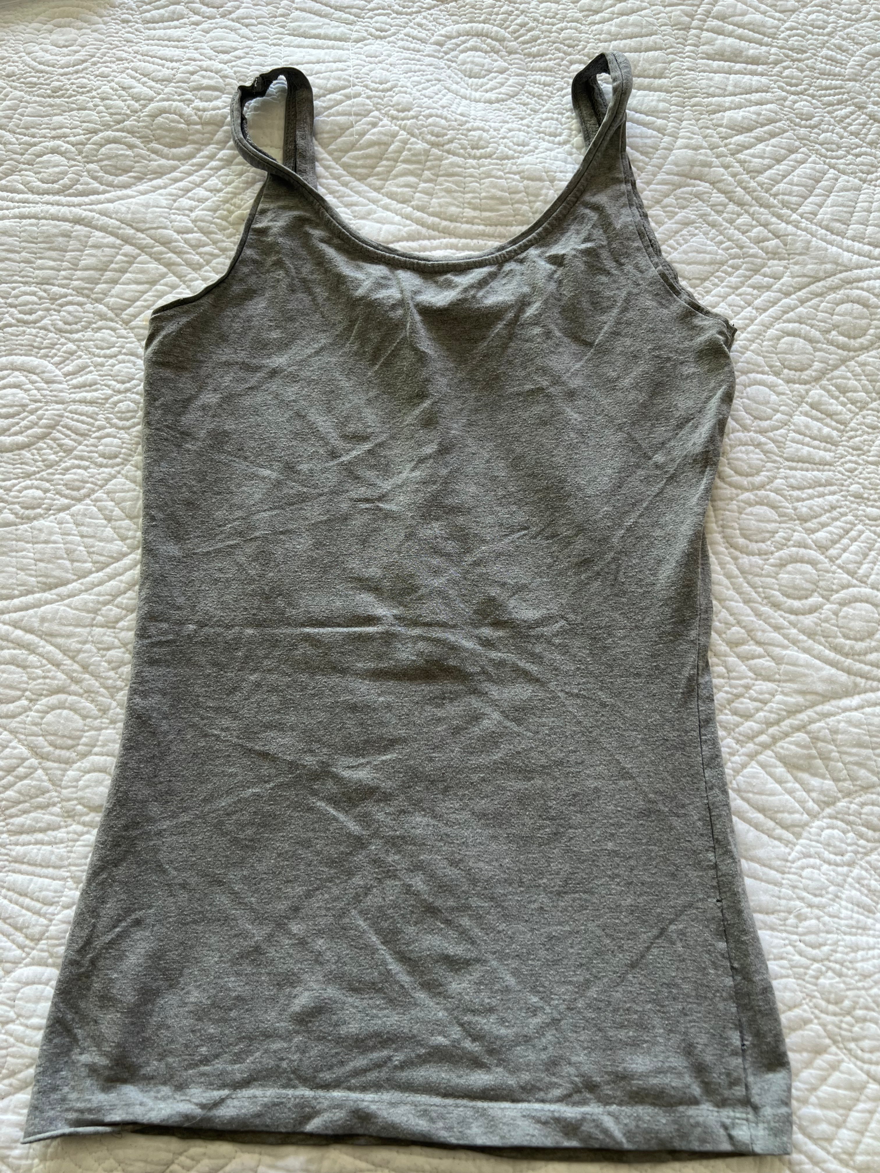 Grey vest top