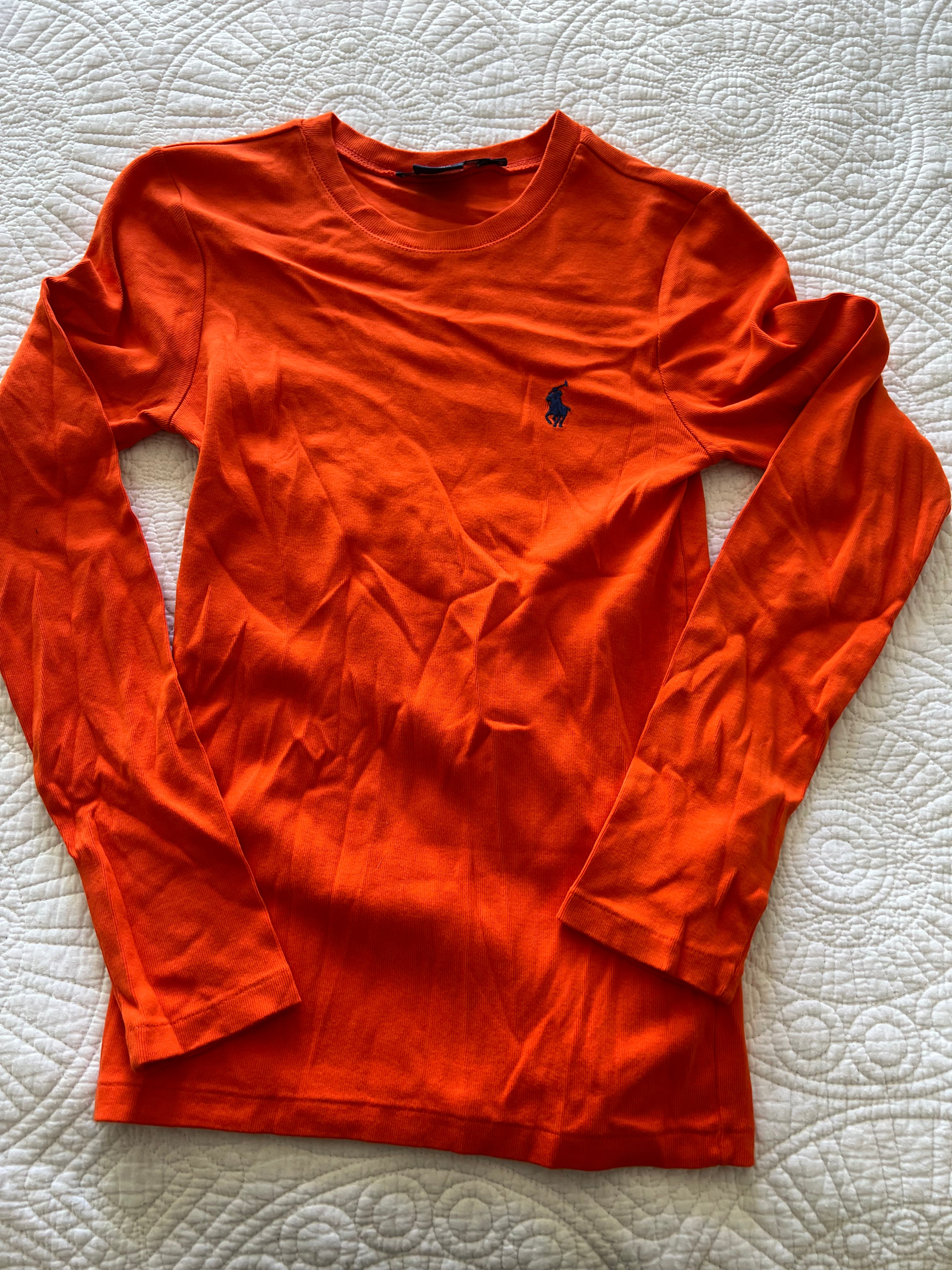 Orange Ralph Lauren top