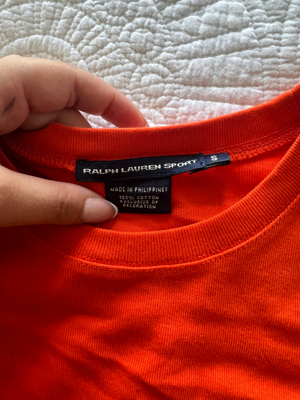 Orange Ralph Lauren top