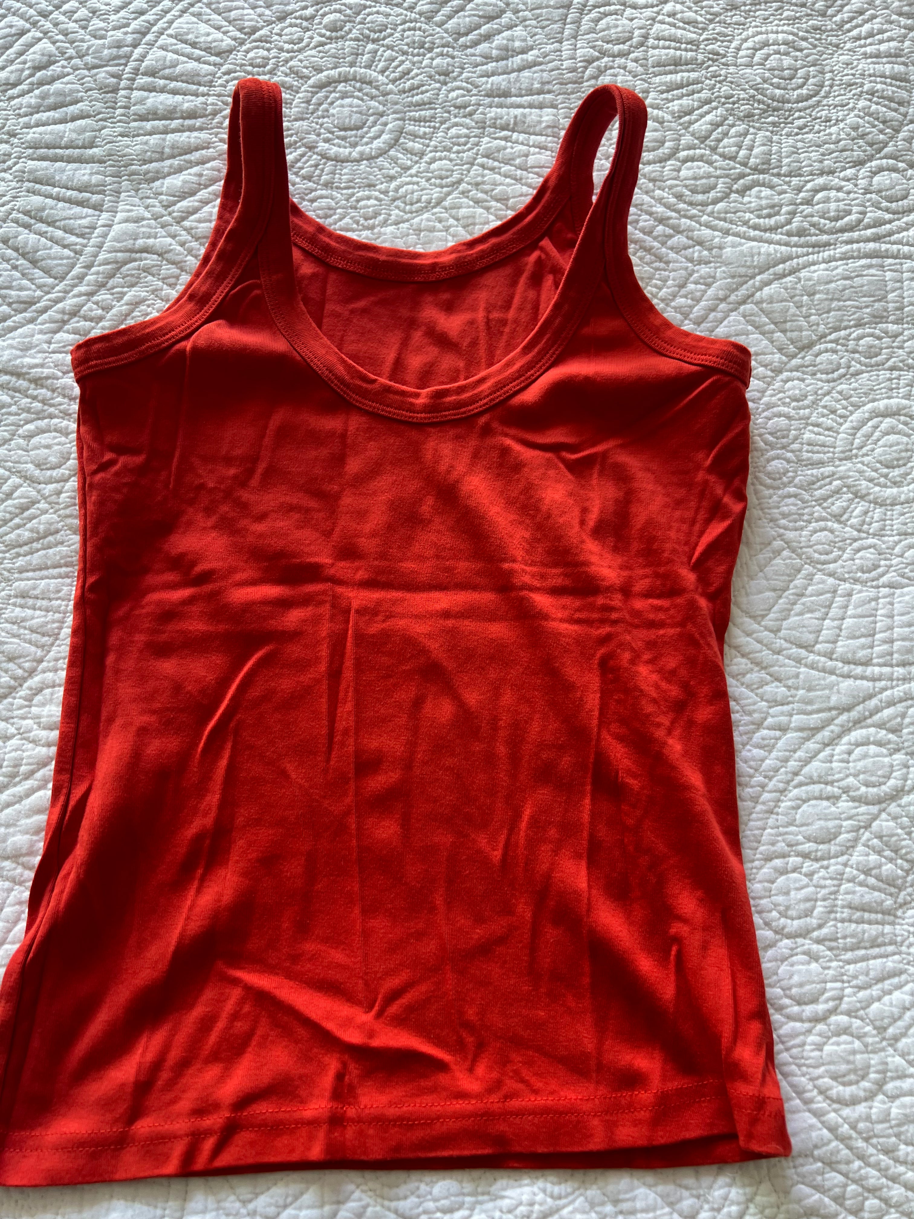 Red vest top