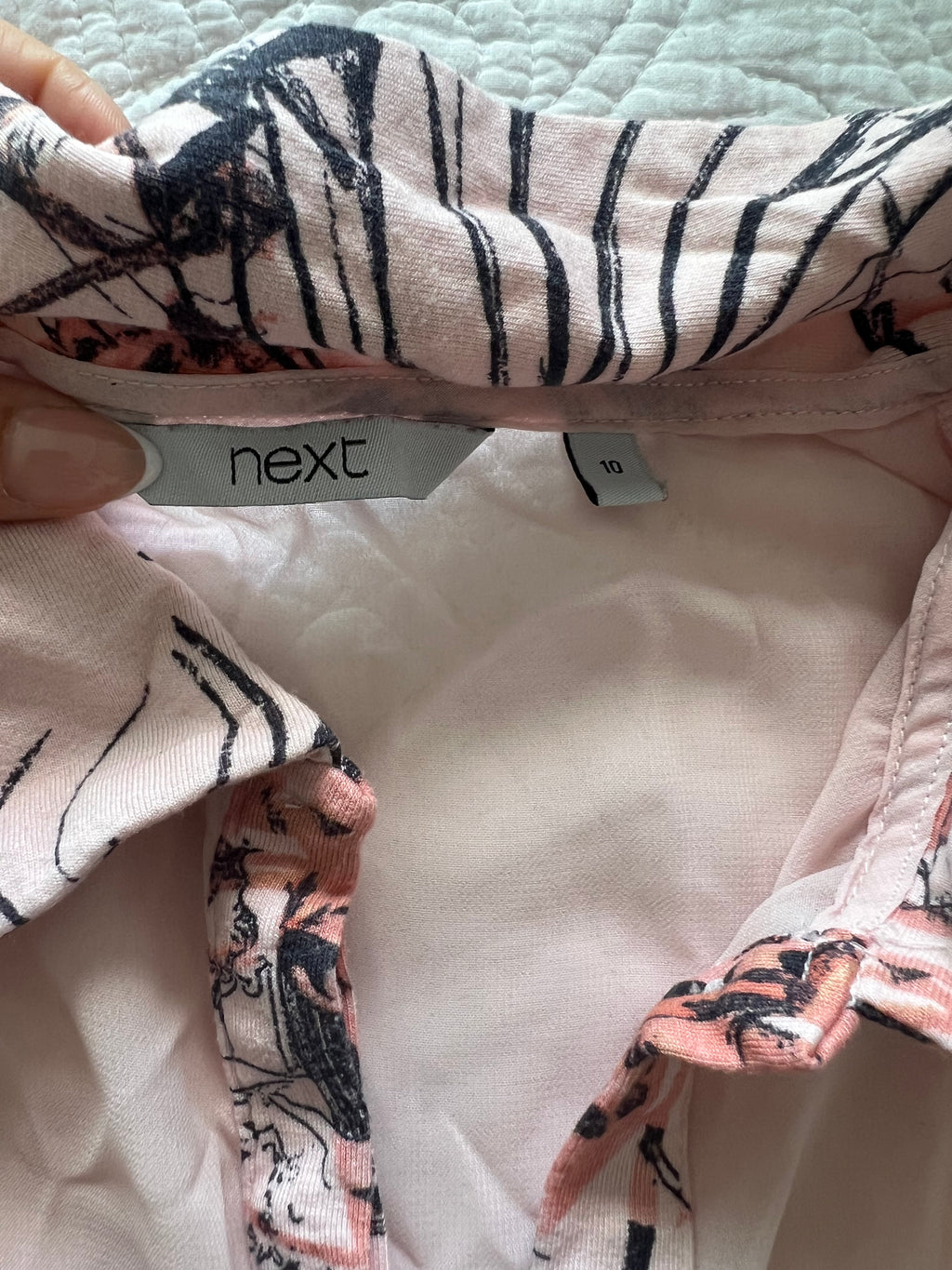 Button up pink top