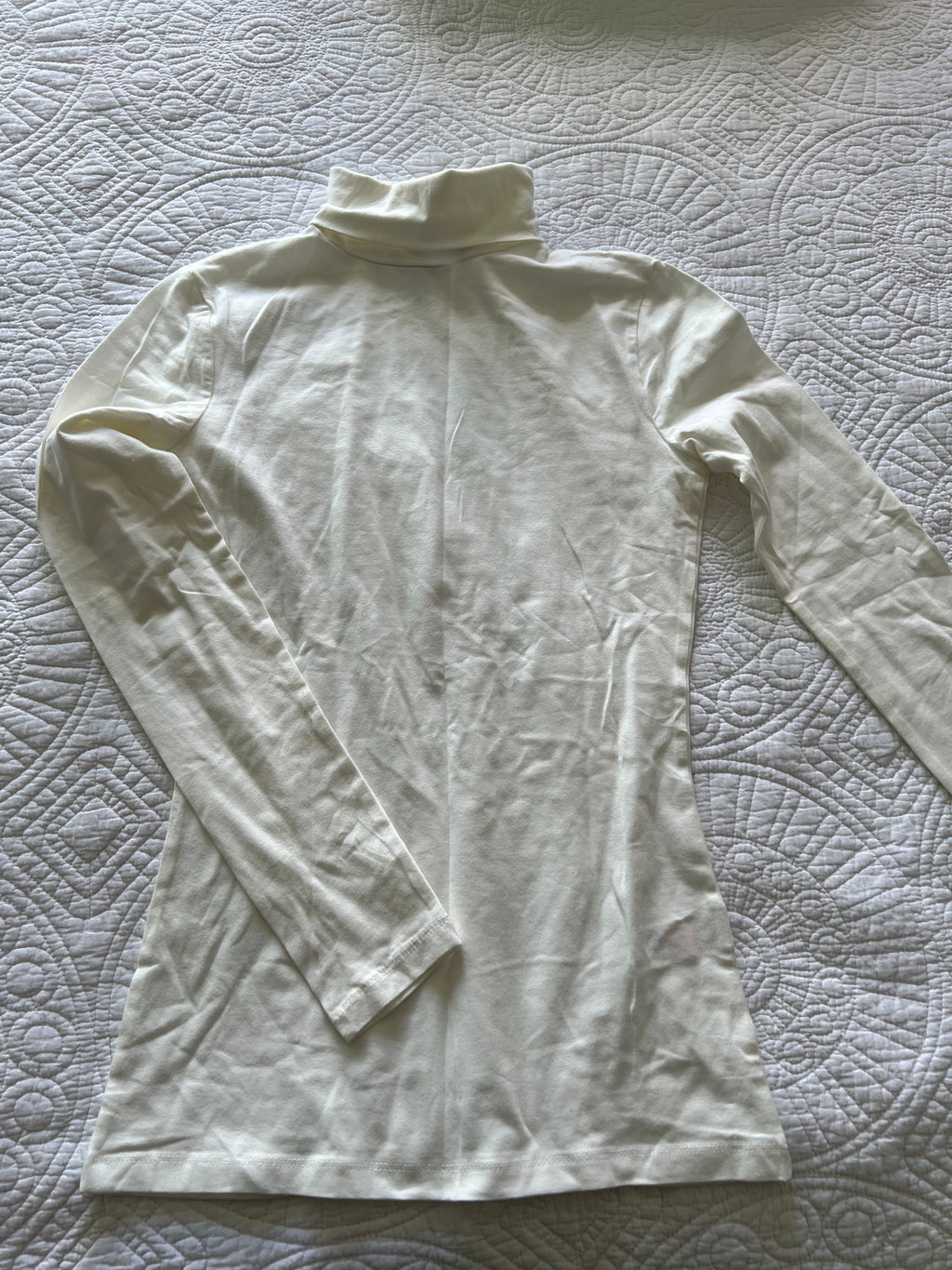 White turtle neck