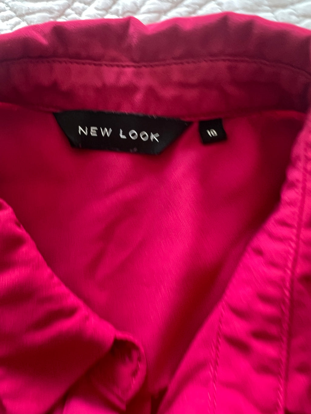 Pink button up shirt