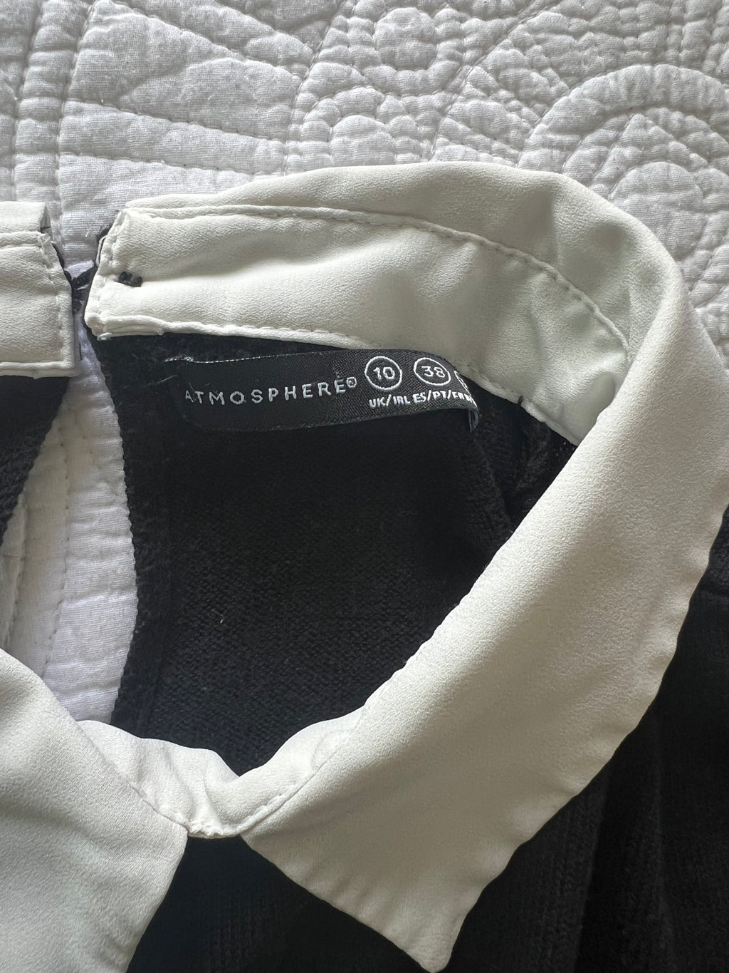 Grey jumper with collar