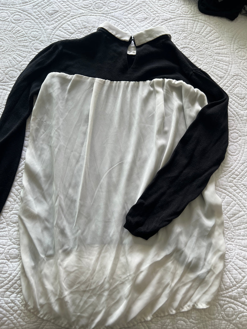 Grey jumper with collar