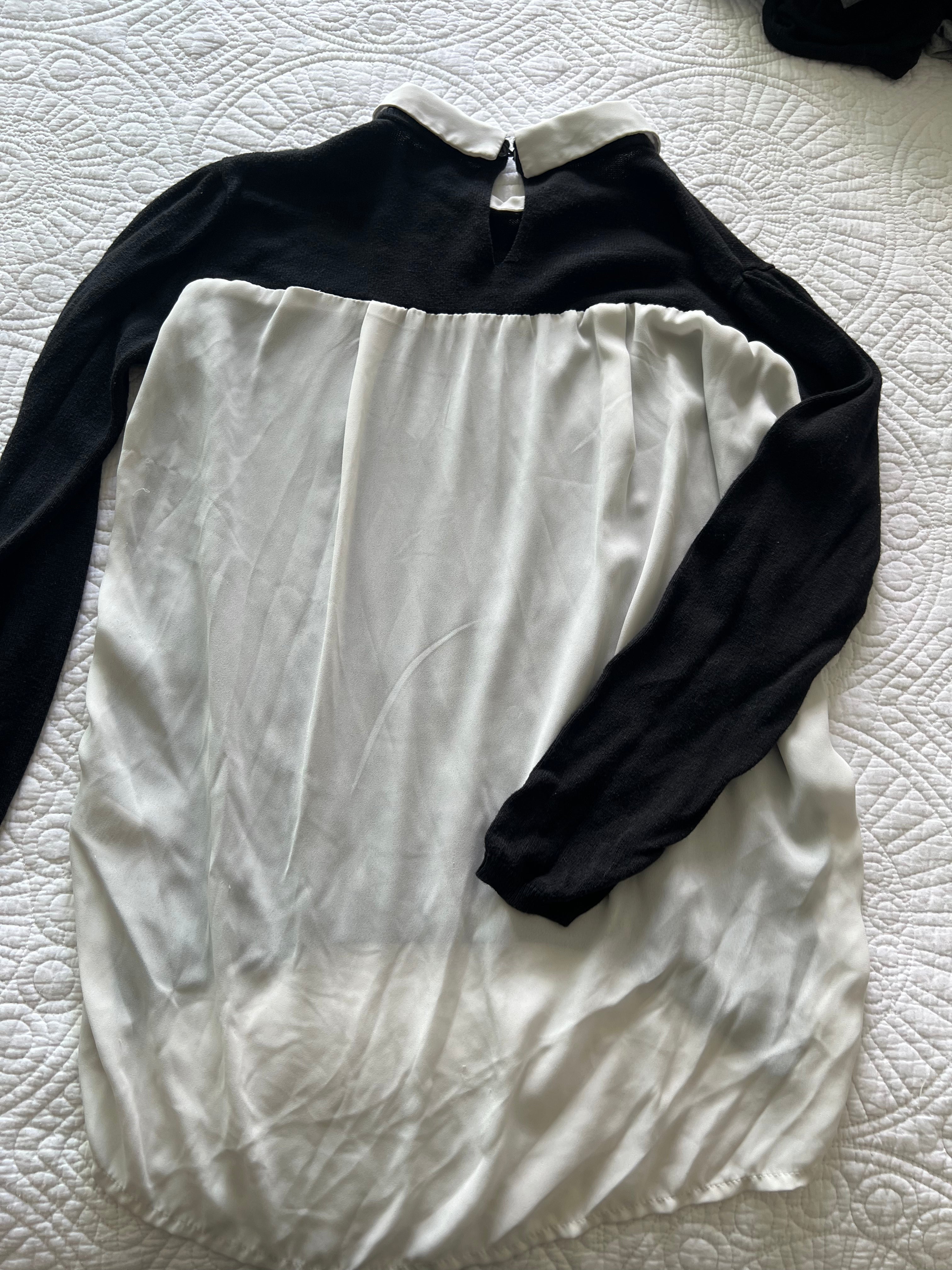 Grey jumper with collar